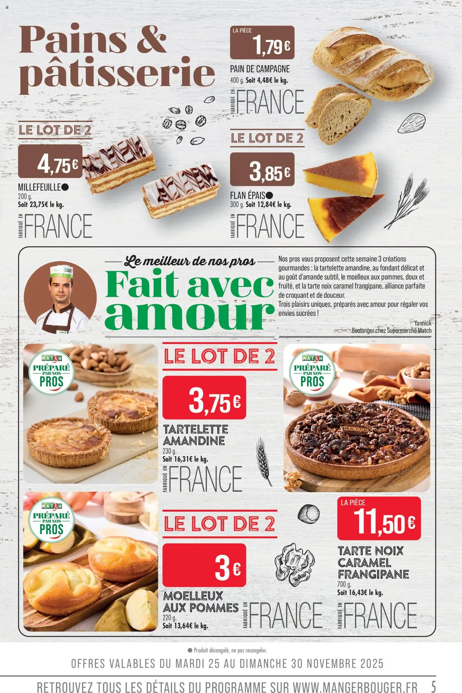 {H1} | Page: 5 | Produits: Alliance, Pain, Pommes, Noix