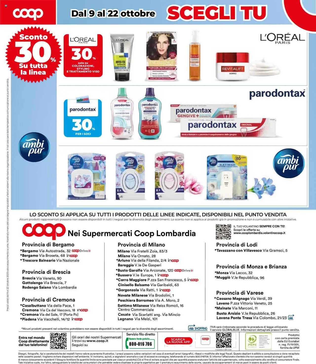 Volantino COOP del 09.10.2025 | Pagina: 12 | Prodotti: Balsamo, Tè, Data, Bagno