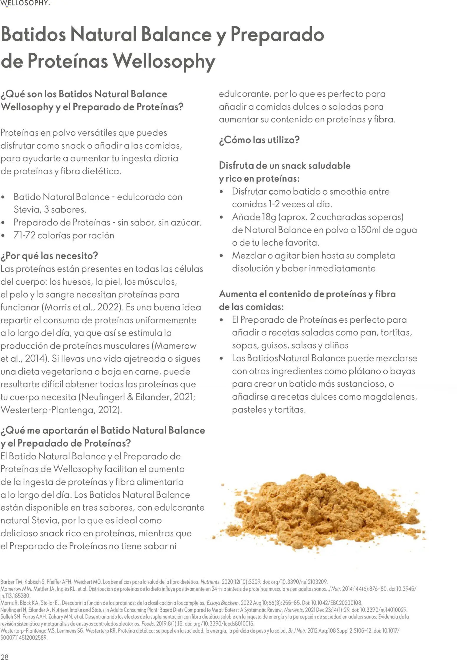 Oriflame - Guía Wellosophy │ válido desde el 01.11.2023 | Página: 28 | Productos: Polvo, Κρεμάστρα, Leche, Peso