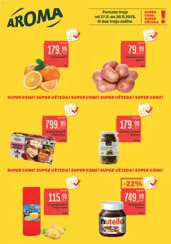 Aroma Market vikend ponuda - pregled Aroma Market kataloga - važi od 27.11.2025