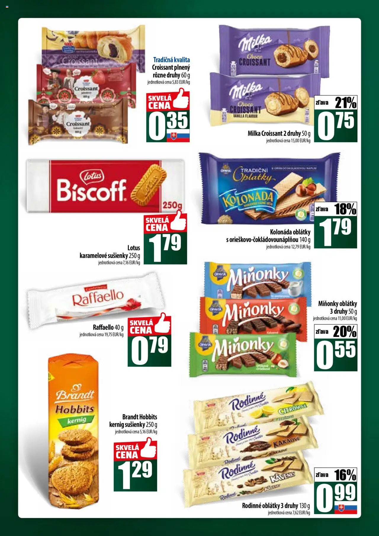 COOP Jednota široká ponuka │ platný od 17.07.2025 | Strana: 38 | Produkty: Croissant, Milka