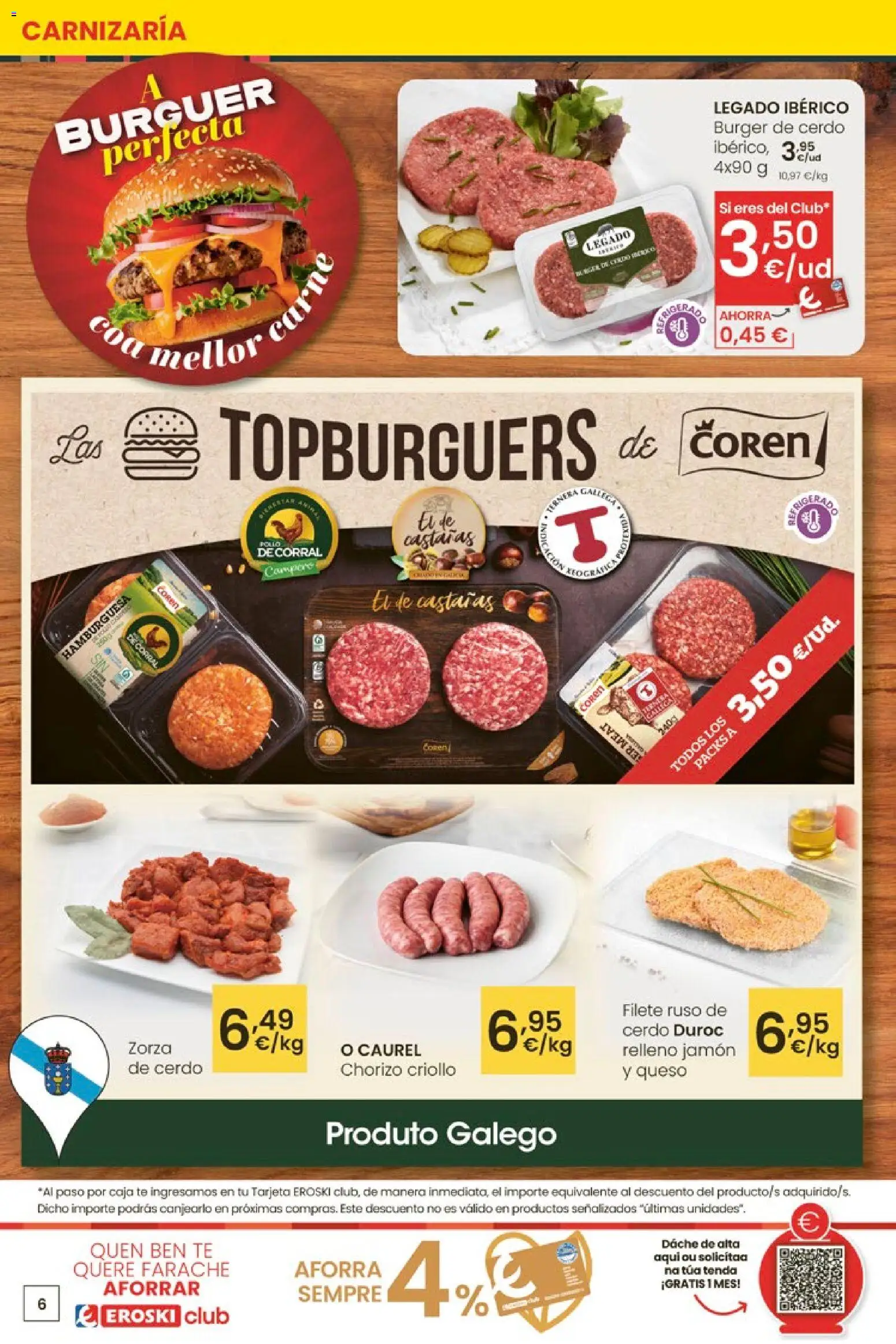 Eroski - Oferta │ válido desde el 12.03.2026 | Página: 6 | Productos: Queso, Jamón, Cerdo, Filete