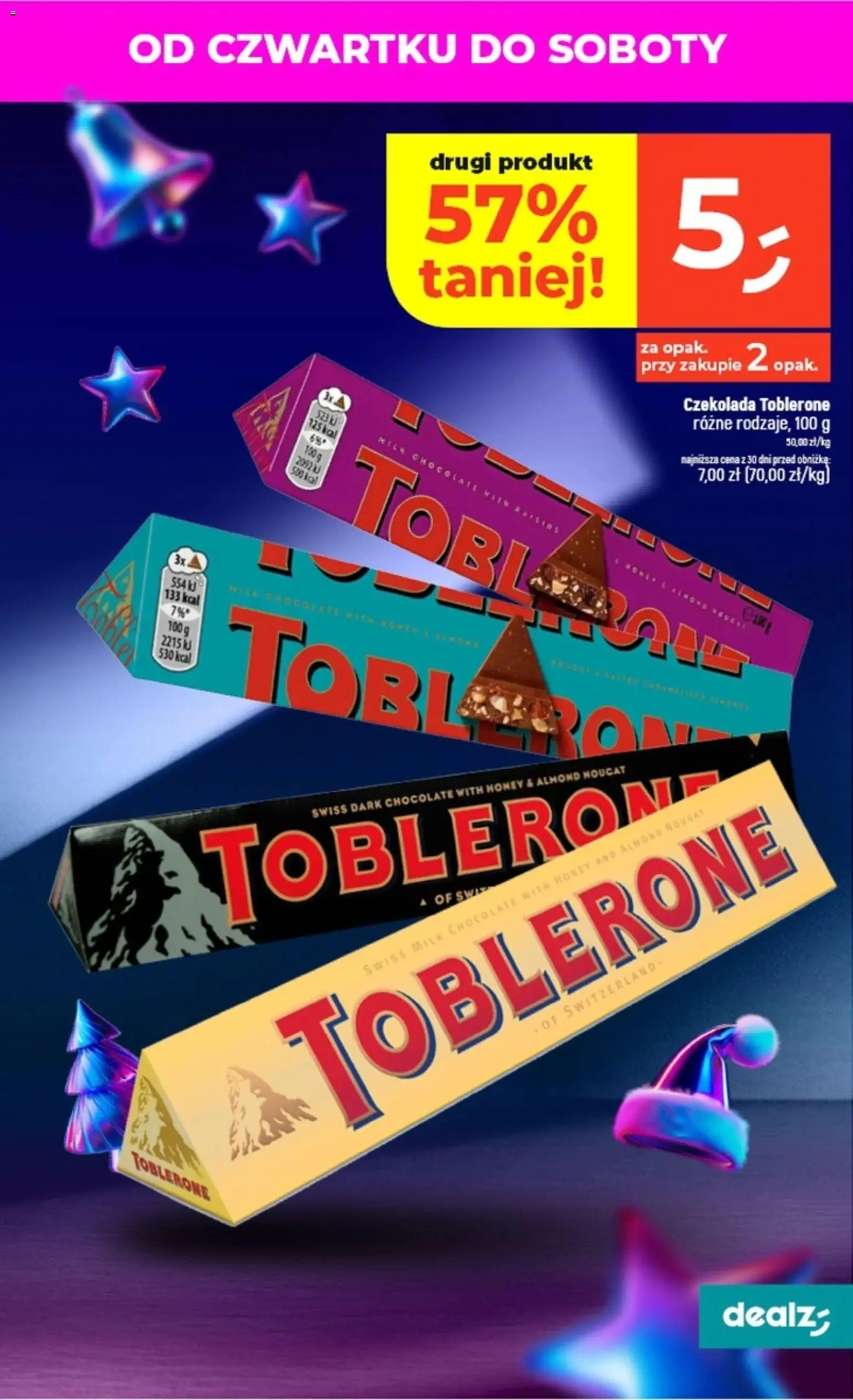 Dealz Gazetka od 06.11.2025 | Strona: 5 | Produkty: Toblerone, Czekolada