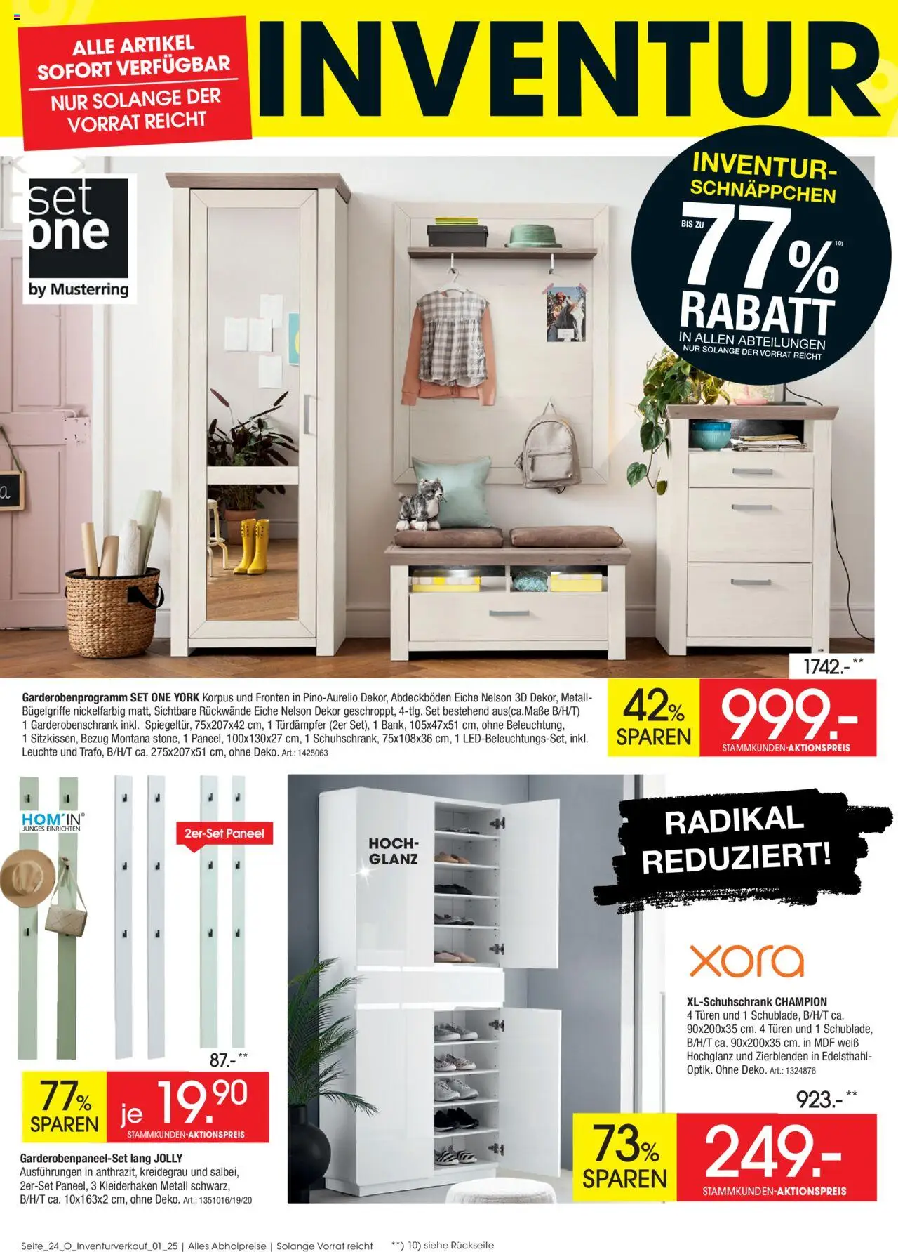 Zurbrüggen Inventurverkauf - gültig ab dem 04.08.2025 | Seite: 26 | Produkte: Garderobenschrank, Kleiderhaken