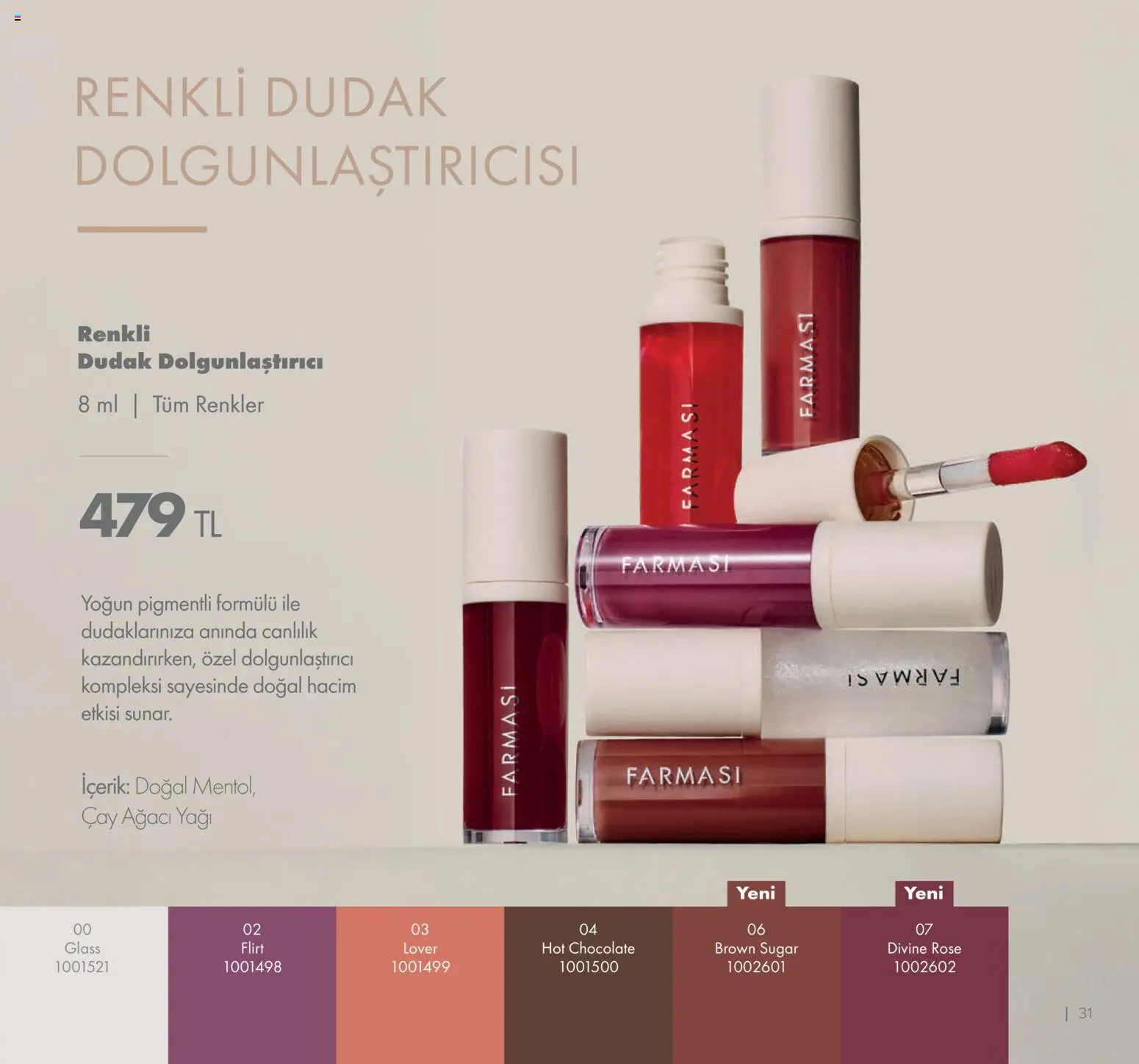 Farmasi Katalog - 01.01.2026 tarihinden itibaren geçerlidir | Sayfa: 31 | Ürünler: Çay