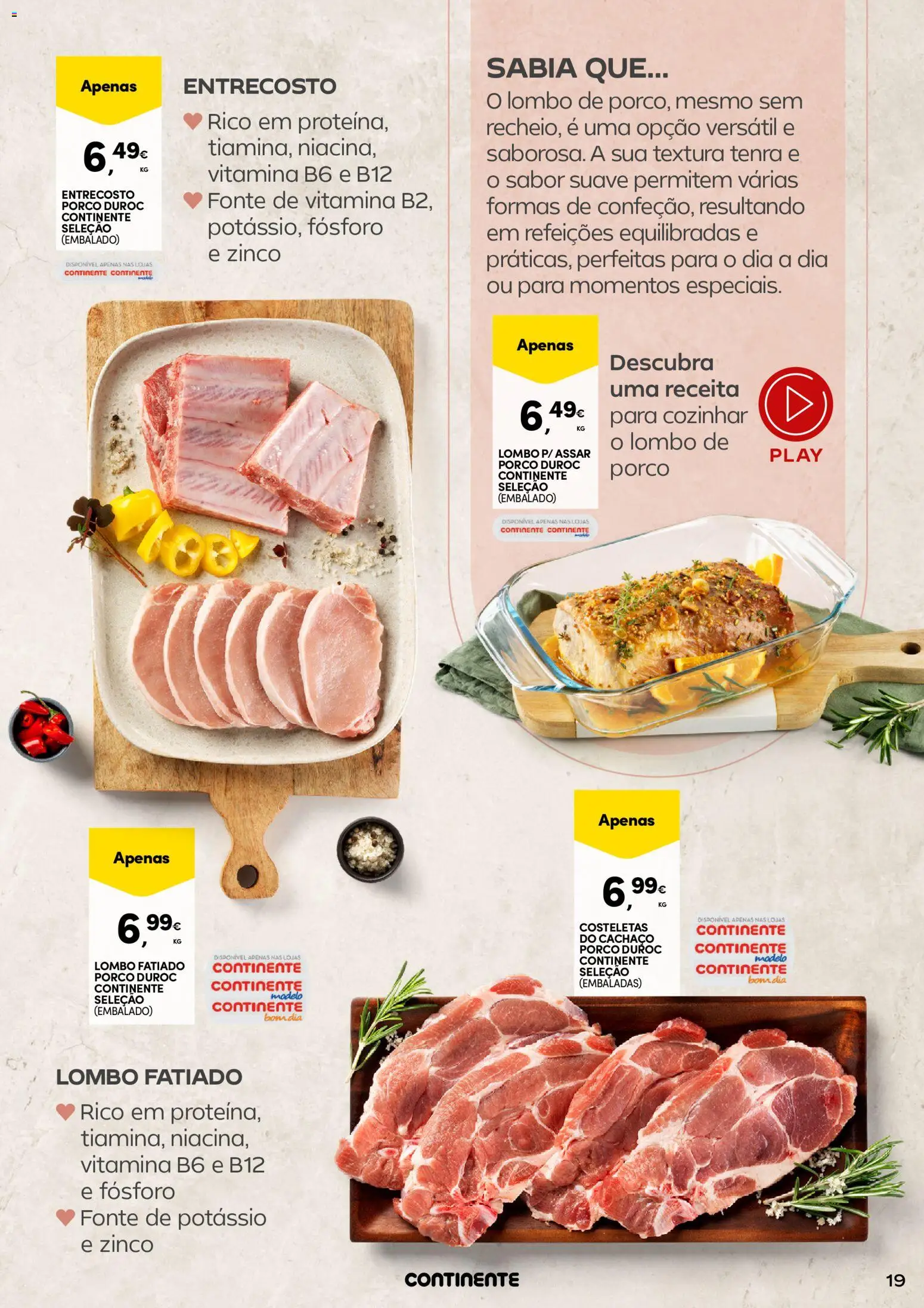 Continente - A frescura da primavera │ válido de 17.03.2026 | Página: 19 | Produtos: Lombo