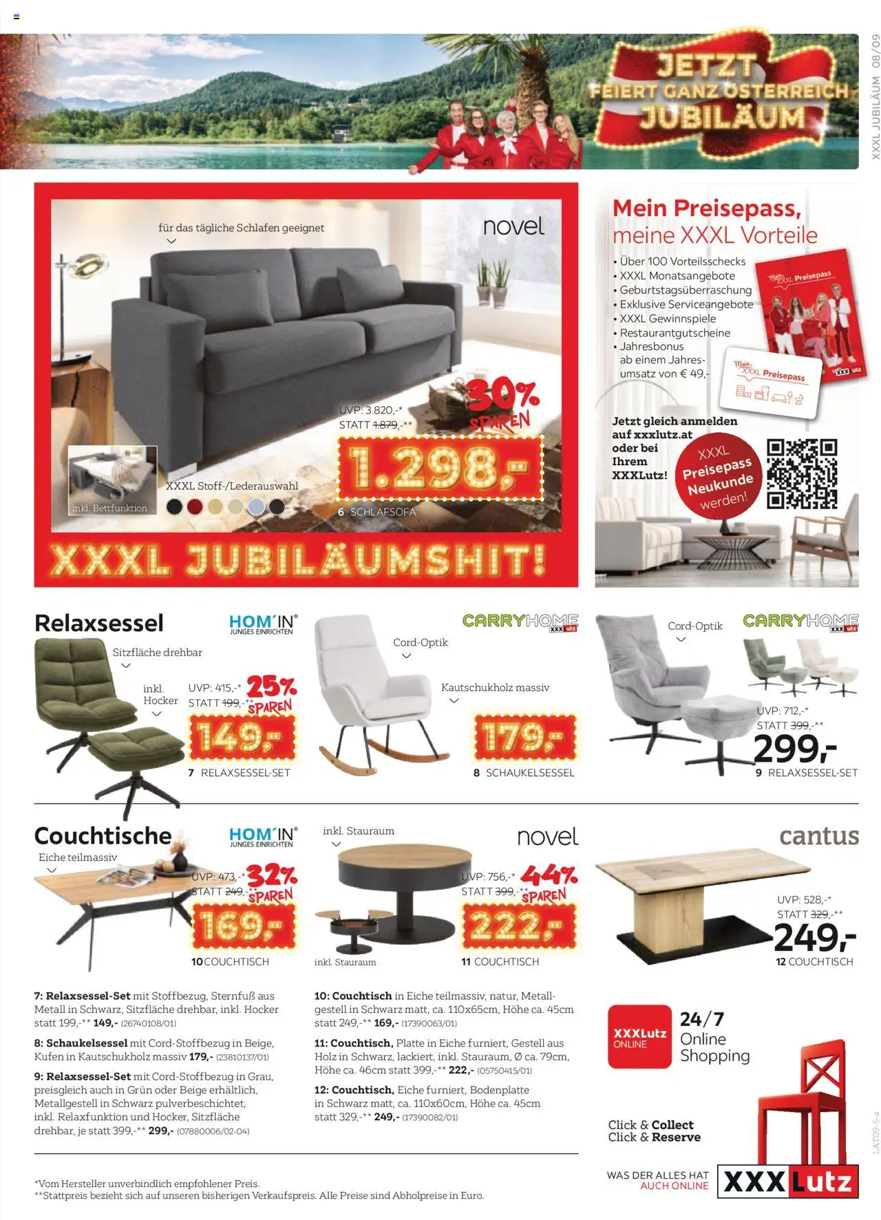 XXXLutz Jubiläum geschenke gültig ab 26.08.2025 | Seite: 9 | Produkte: Couchtisch