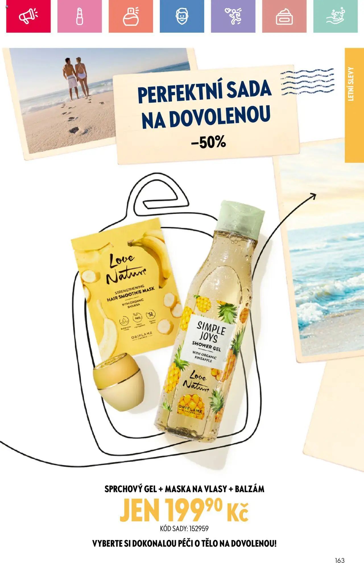 Oriflame katalog č.08/2025 od 25.05.2025 | Strana: 163 | Produkty: Sprchový gel, Smoothie, Maska na vlasy, Maska