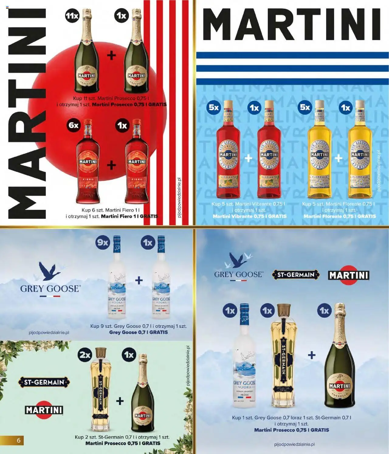 Eurocash Gazetka - Horeca od 01.09.2025 | Strona: 6 | Produkty: Grey goose, Martini, Martini prosecco, Prosecco