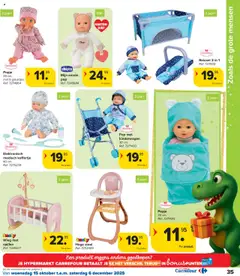 Carrefour - Hypermarkten Speelgoedcatalogus - Voorbeeld van een folder van Carrefour, geldig van 15.10.2025 | Pagina: 35 | Producten: Stoel, Wieg