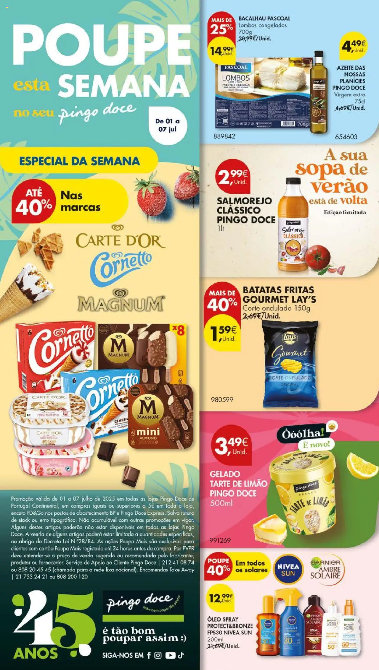 Pingo Doce folheto │ válido de 01.07.2025 | Página: 56 | Produtos: Gelado, Sopa, Óleo, Batatas fritas