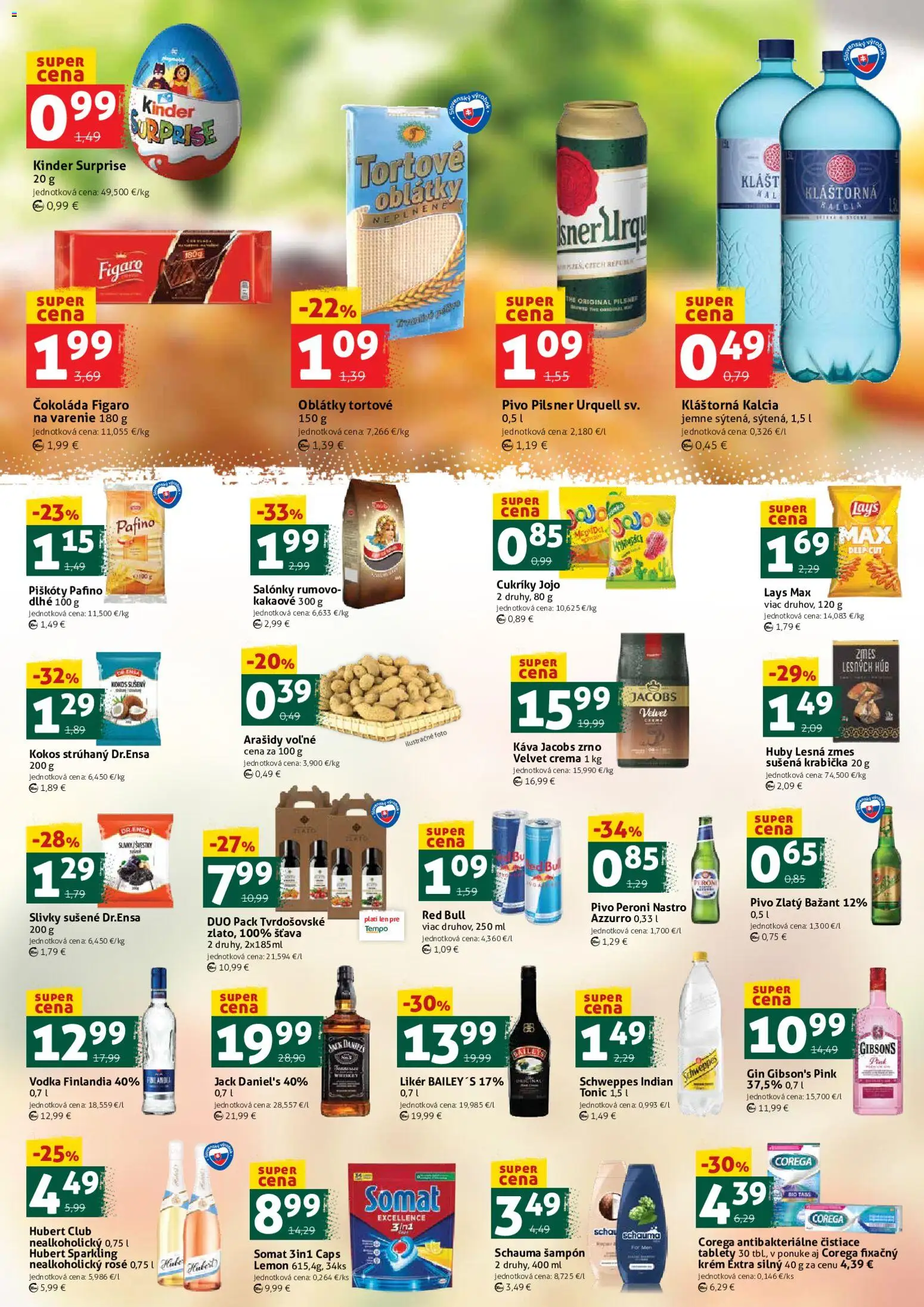 Nové COOP Jednota akcie – leták je platný od 05.12.2025 | Strana: 3 | Produkty: Red Bull, Krém, Arašidy, Slivky