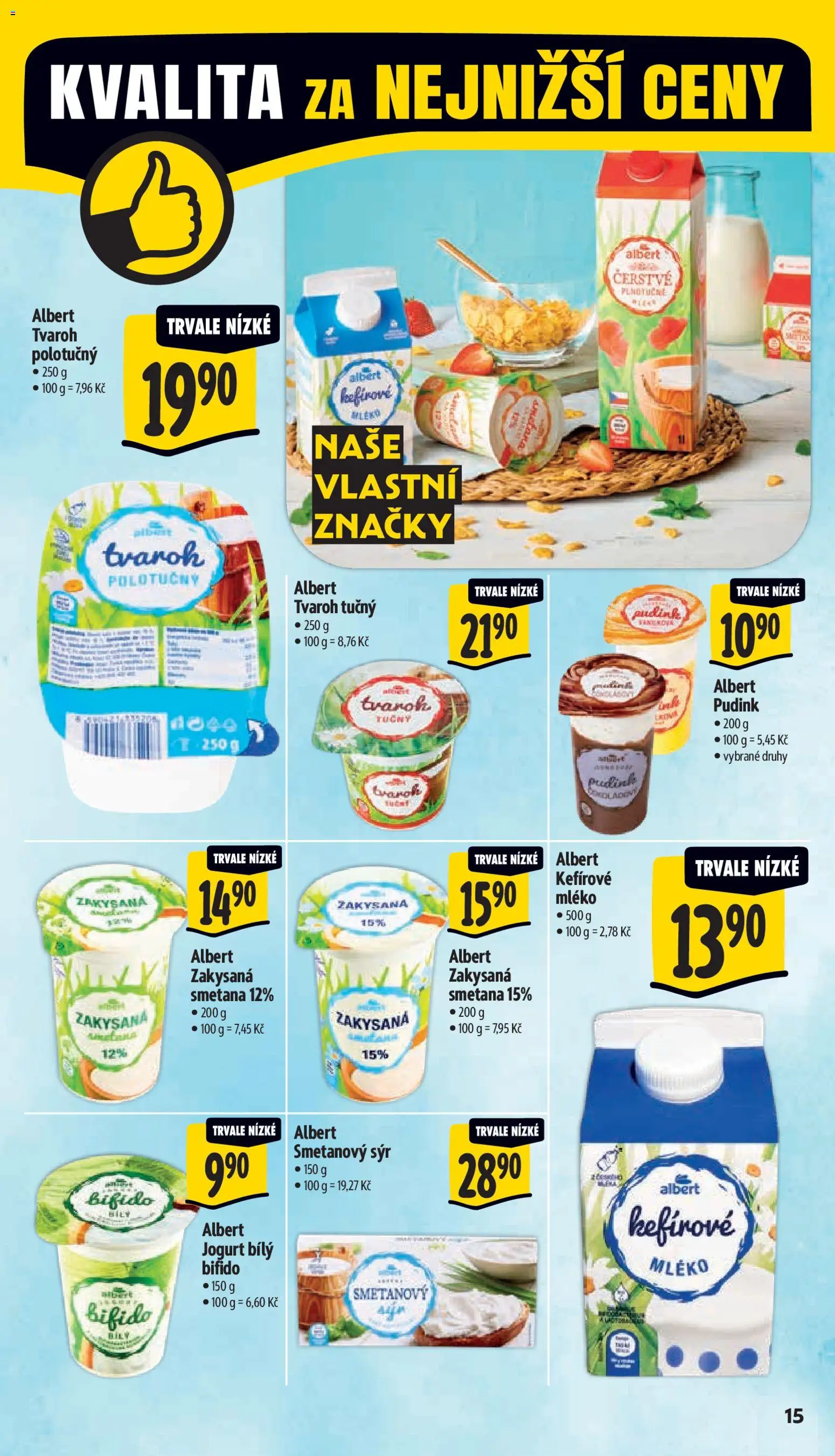 Albert leták - Supermarket od 29.04.2026 | Strana: 23 | Produkty: Sýr, Smetana, Tvaroh, Smetanový sýr