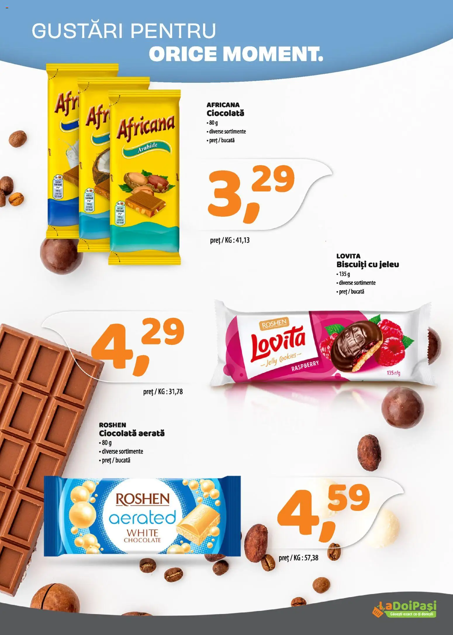 Noul catalog LaDoiPași – valabil de la 16.04.2026 | Pagină: 5 | Produse: Ciocolată, Biscuiți