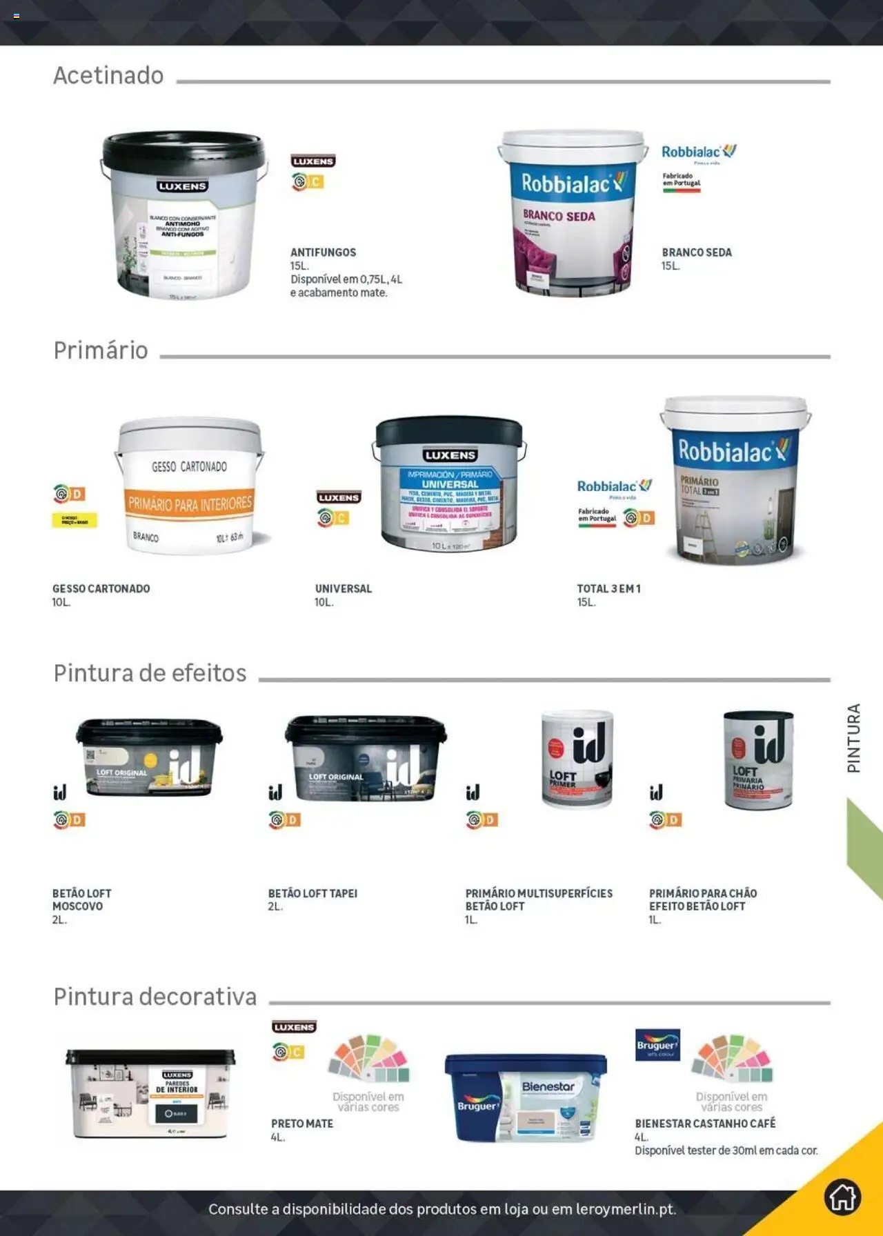 Leroy Merlin Catálogo │ válido de 18.11.2024 | Página: 301 | Produtos: Banco, Primer, Café