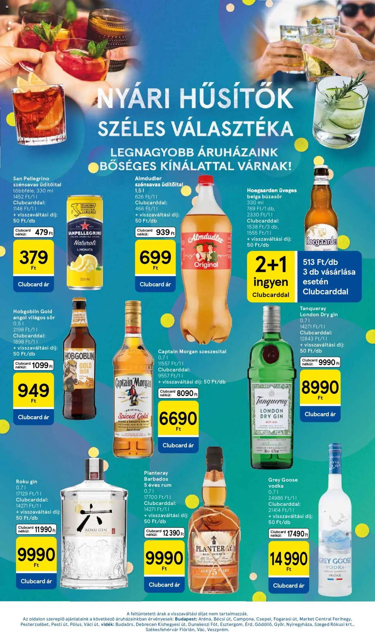 Tesco akciós ujság - amely érvényes a következő dátumtól: 14.08.2025 | Oldal: 21 | Termékek: Búzasör, Captain morgan, Gin, Vodka