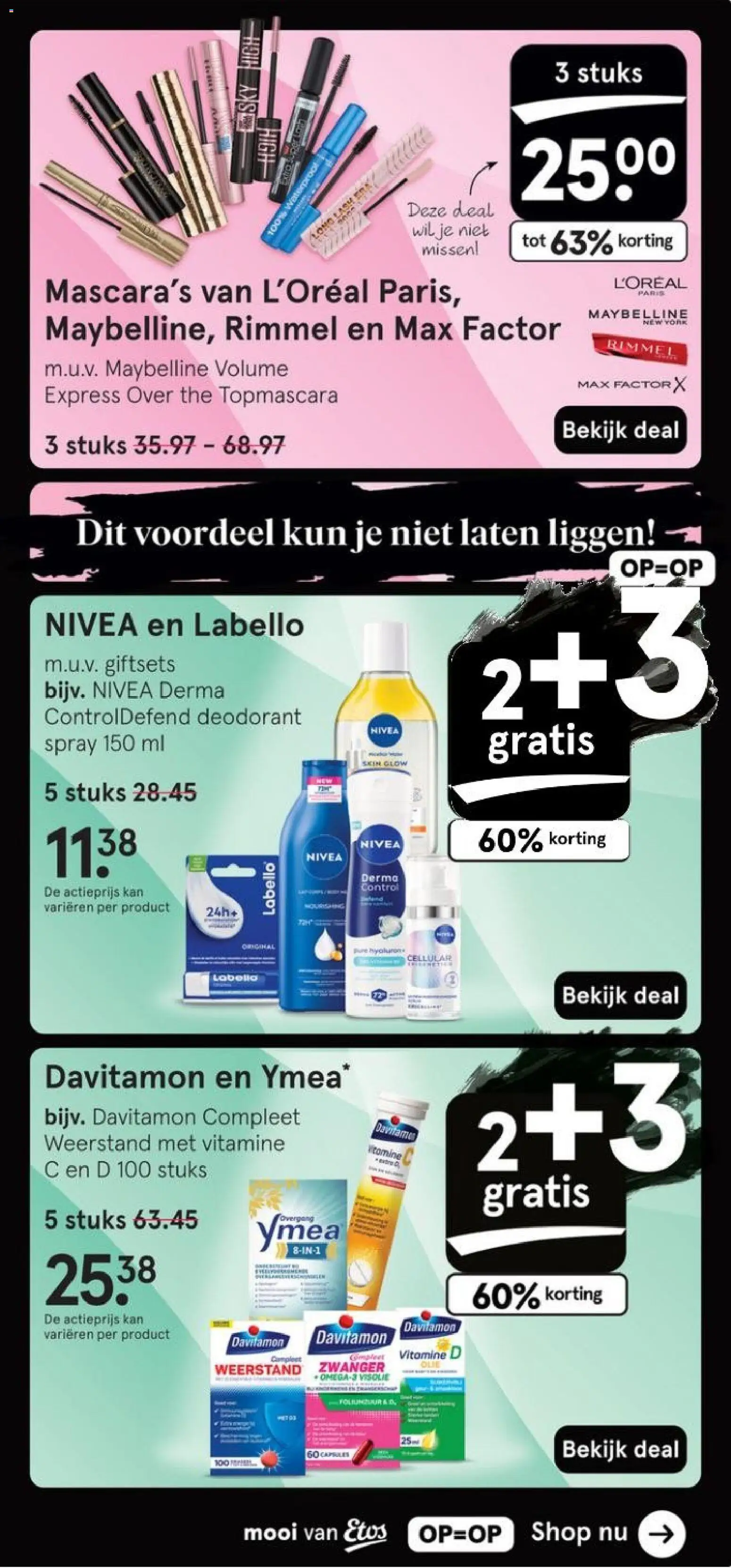 {H1} | Pagina: 3 | Producten: Deodorant, Kan, Mascara, Vitamine C