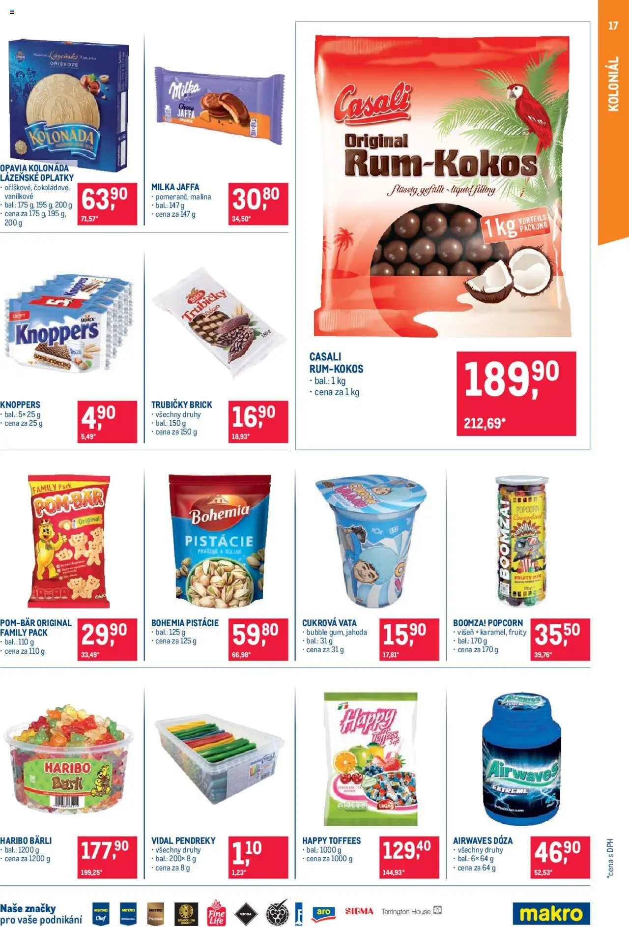 Makro leták - Pro milovníky jídla od 18.06.2025 | Strana: 17 | Produkty: Milka, Haribo, Kakao, Oplatky