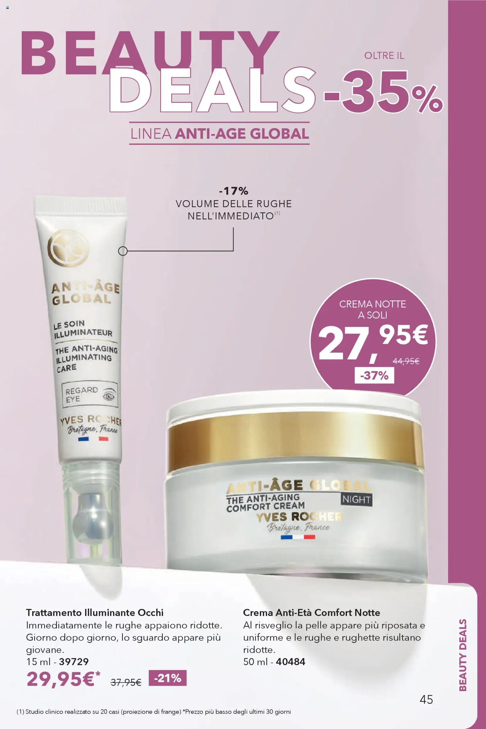 Volantino Yves Rocher del 16.12.2025 | Pagina: 45 | Prodotti: Illuminante, Crema, The