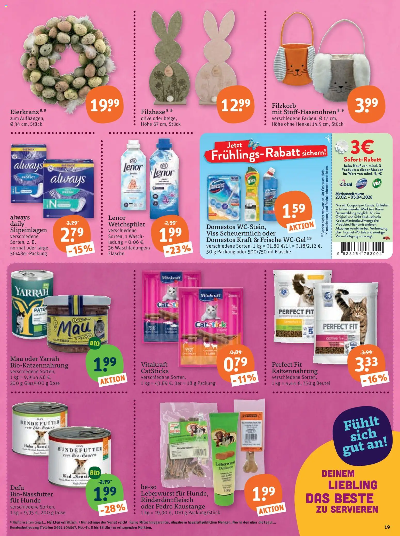 Tegut Prospekt 	 – gültig ab 02.03.2026 | Seite: 21 | Produkte: Lenor, Coral, Telefon, Uhr