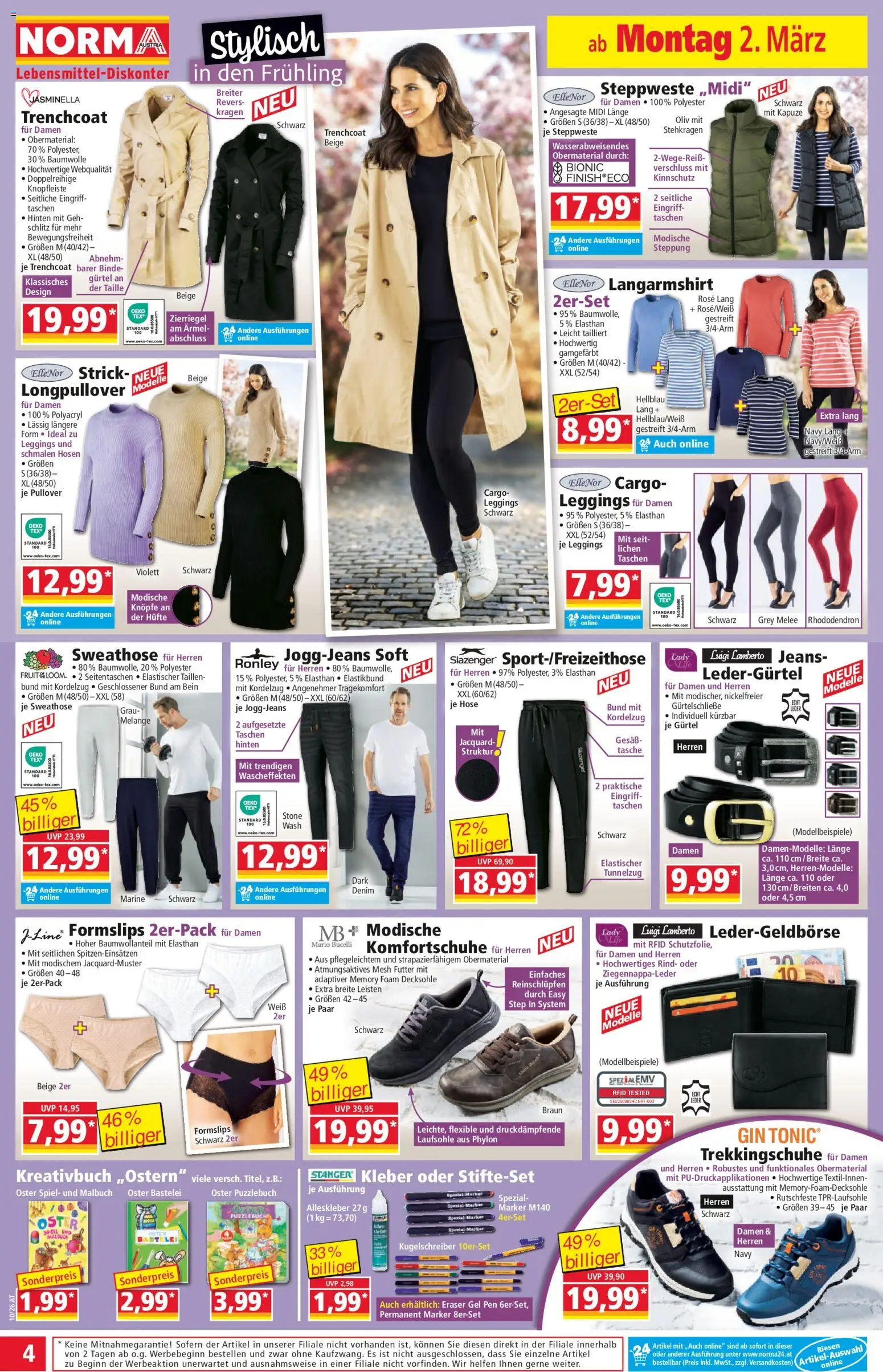 Norma Flugblatt gültig ab 02.03.2026 | Seite: 4 | Produkte: Gin, Pullover, Leggings, Tasche