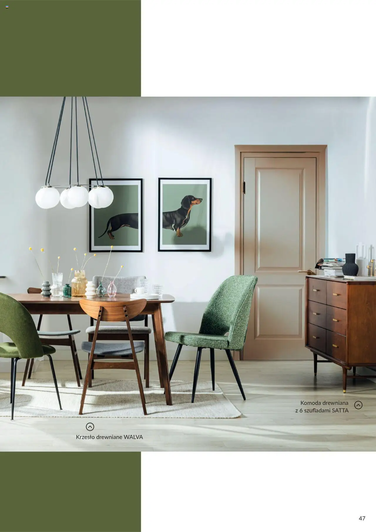Salony Agata Gazetka - Trendbook od 21.03.2025 | Strona: 47 | Produkty: Komoda, Krzesło