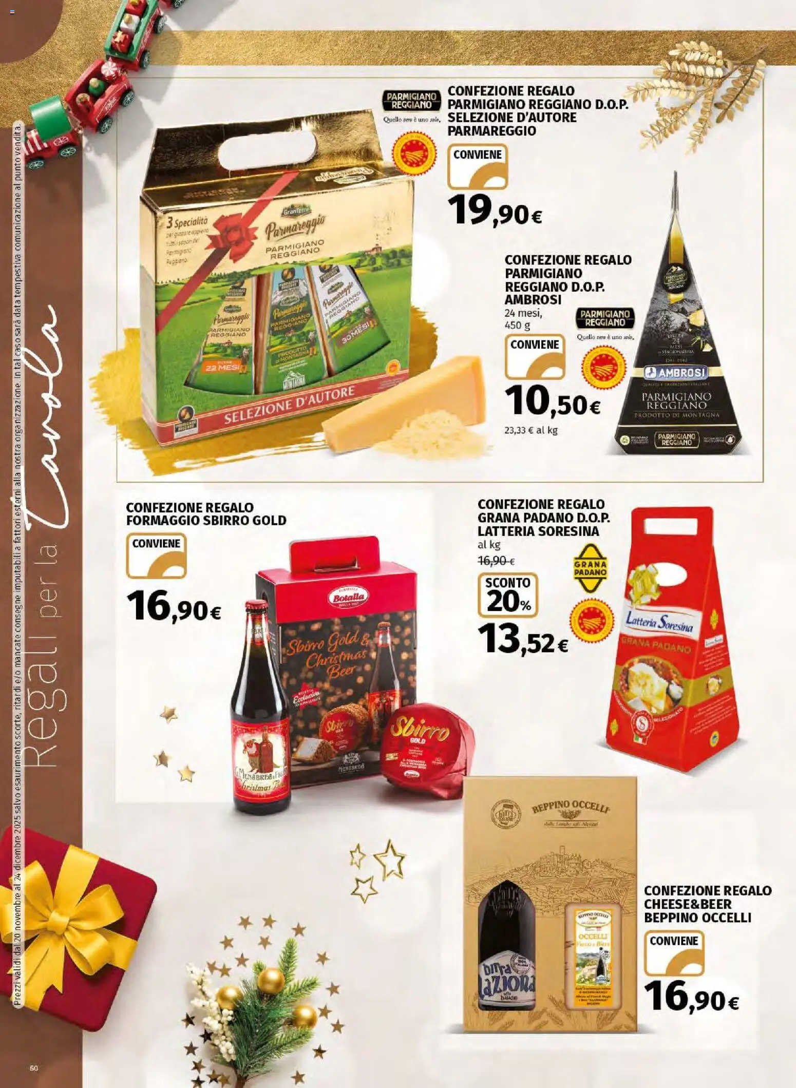 Volantino Ipercoop del 20.11.2025 | Pagina: 50 | Prodotti: Birra, Data, Grana Padano, Parmigiano