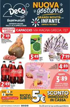 Anteprima del volantino Decò volantino Supermercati Capaccio valido a partire dal 01.04.2026