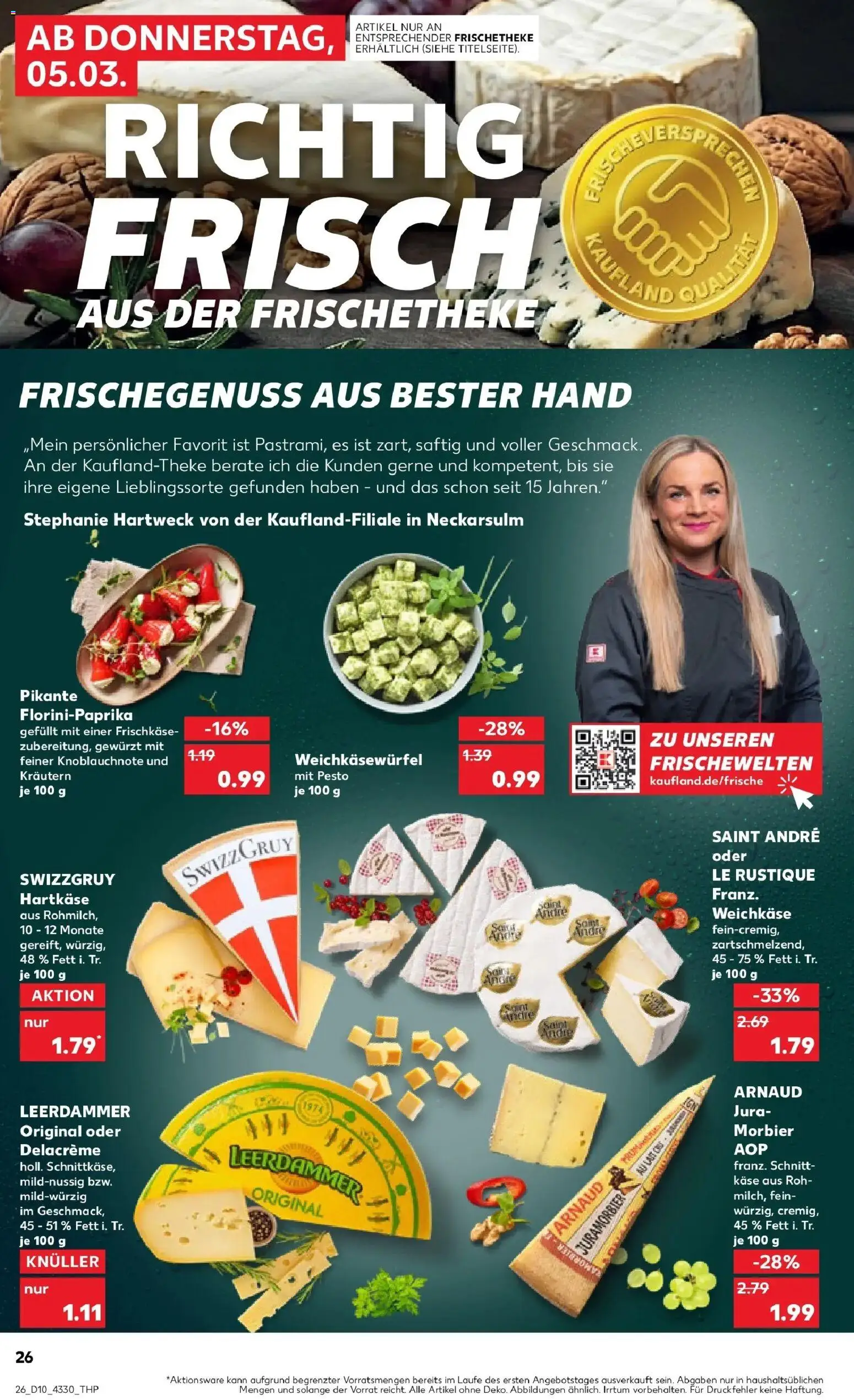 Kaufland Prospekt Kamenz	 – gültig ab 02.03.2026 | Seite: 38 | Produkte: Jura, Käse, Leerdammer, Frischkase