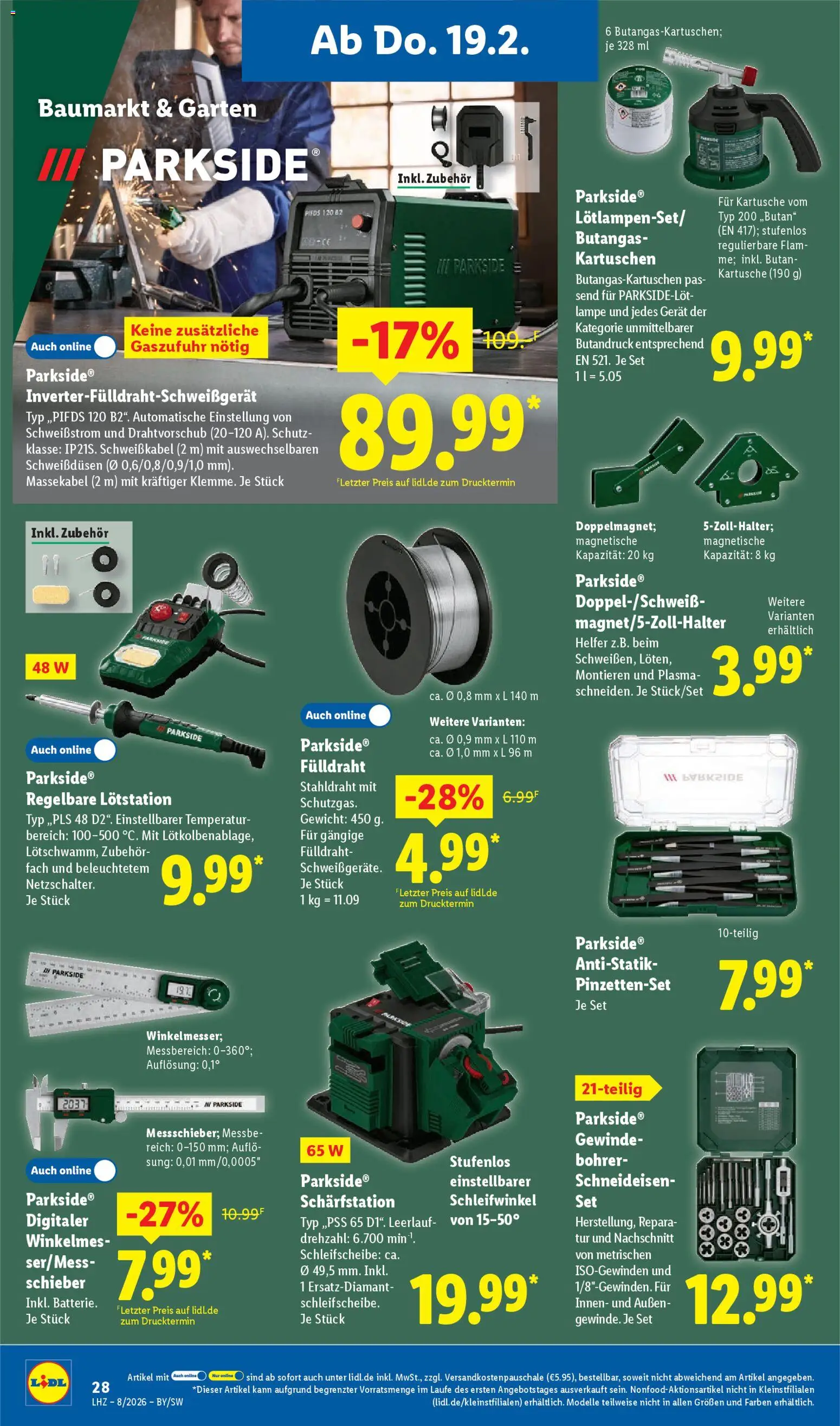 Lidl Prospekt Nagold – gültig ab 16.02.2026 | Seite: 48 | Produkte: Gewicht, Tür, Lampe