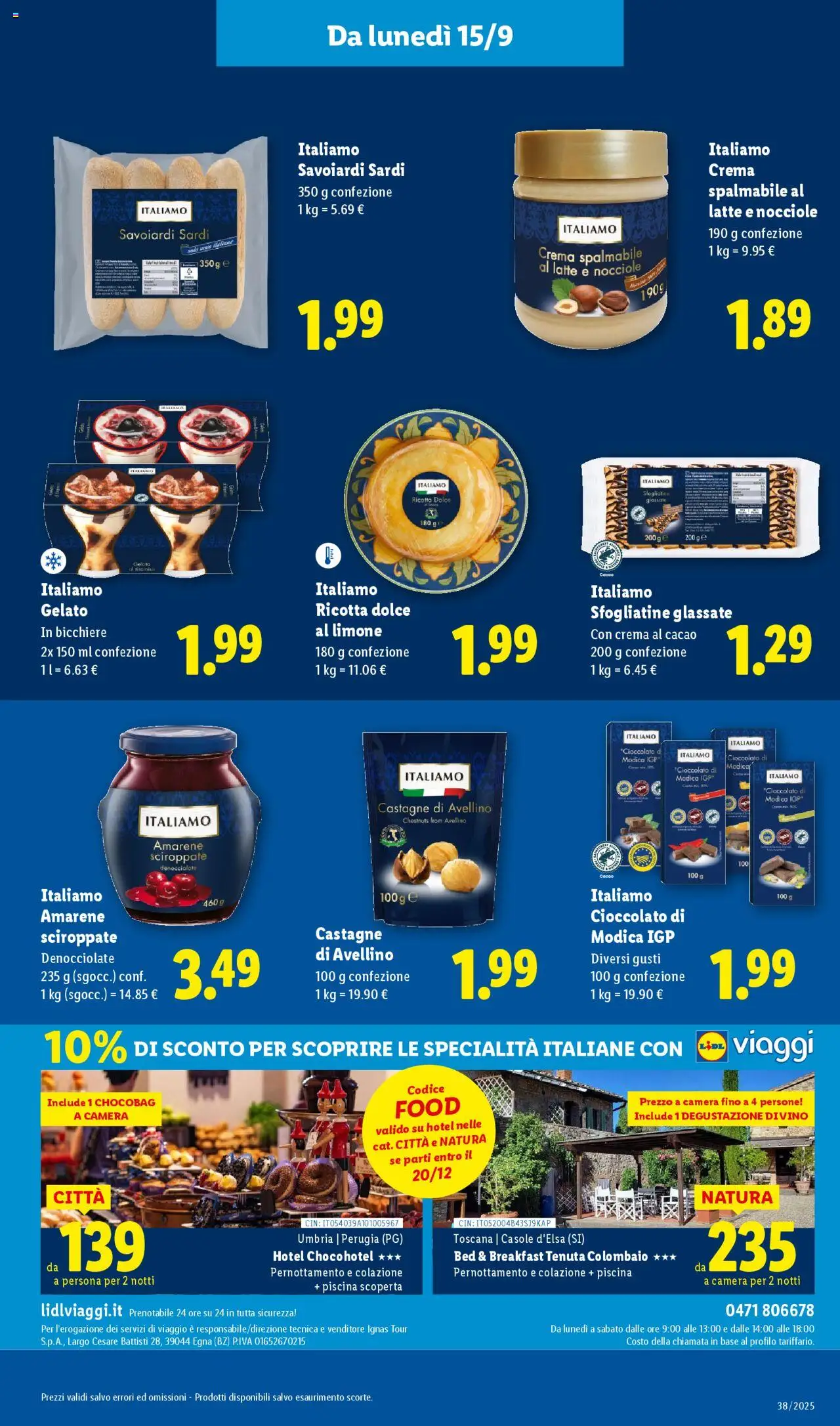 Volantino Lidl del 15.09.2025 | Pagina: 29 | Prodotti: Latte, Limone, Ricotta, Cacao