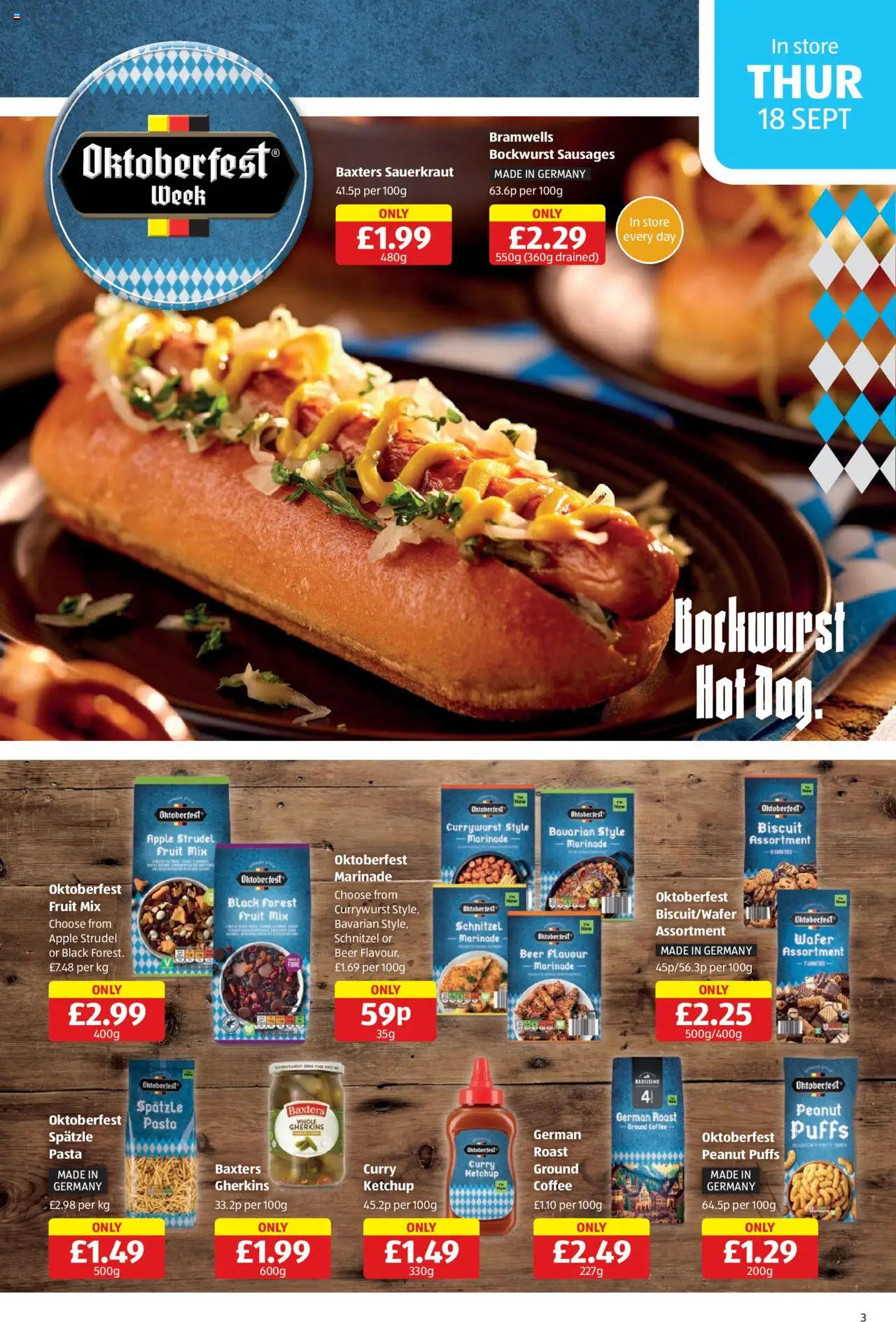  | Page: 3 | Products: Beer, Pasta, Ketchup, Sausages