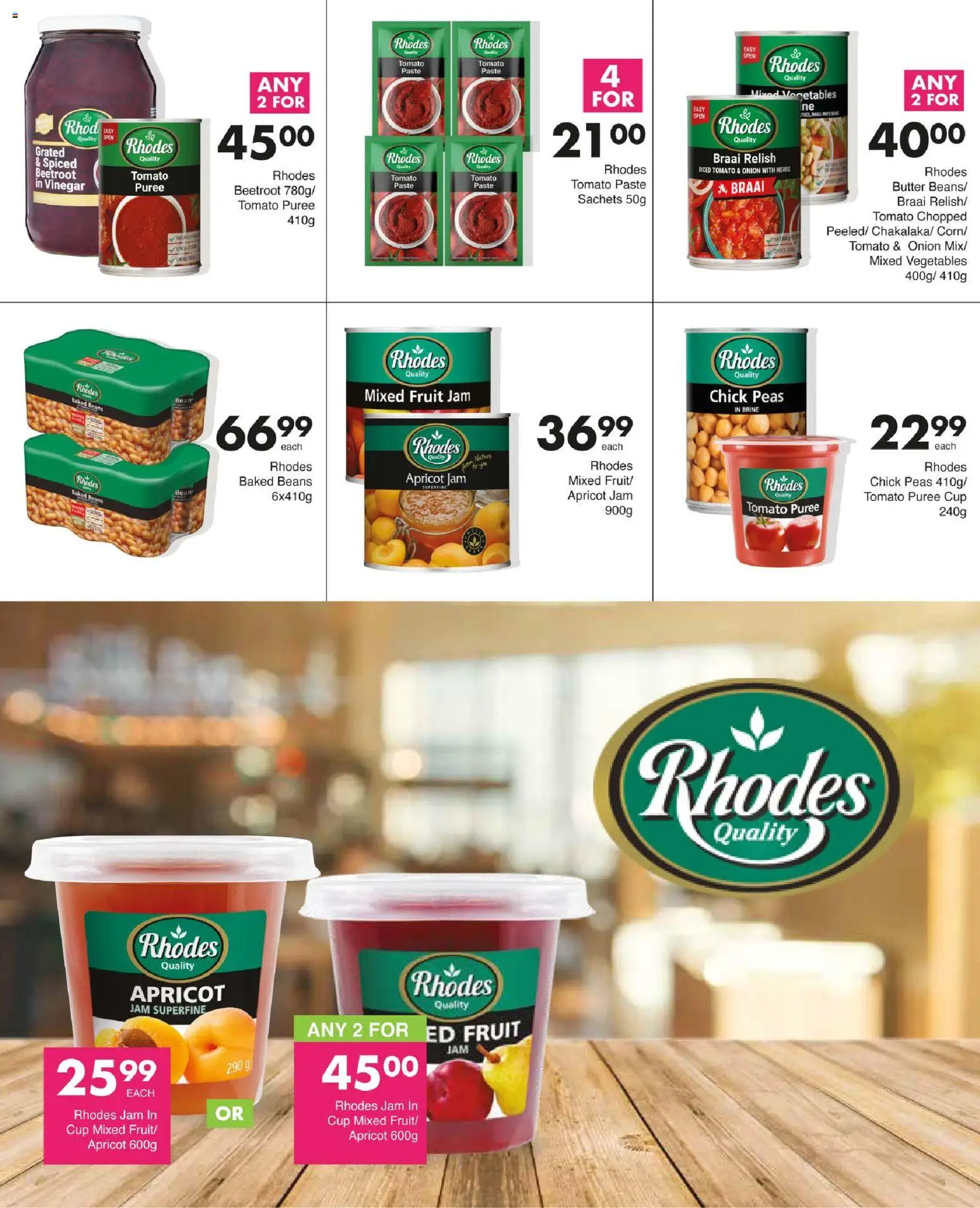 New Save catalogue – valid from 15.01.2026 | Page: 19 | Products: Baked beans, Butter, Vinegar, Fruit