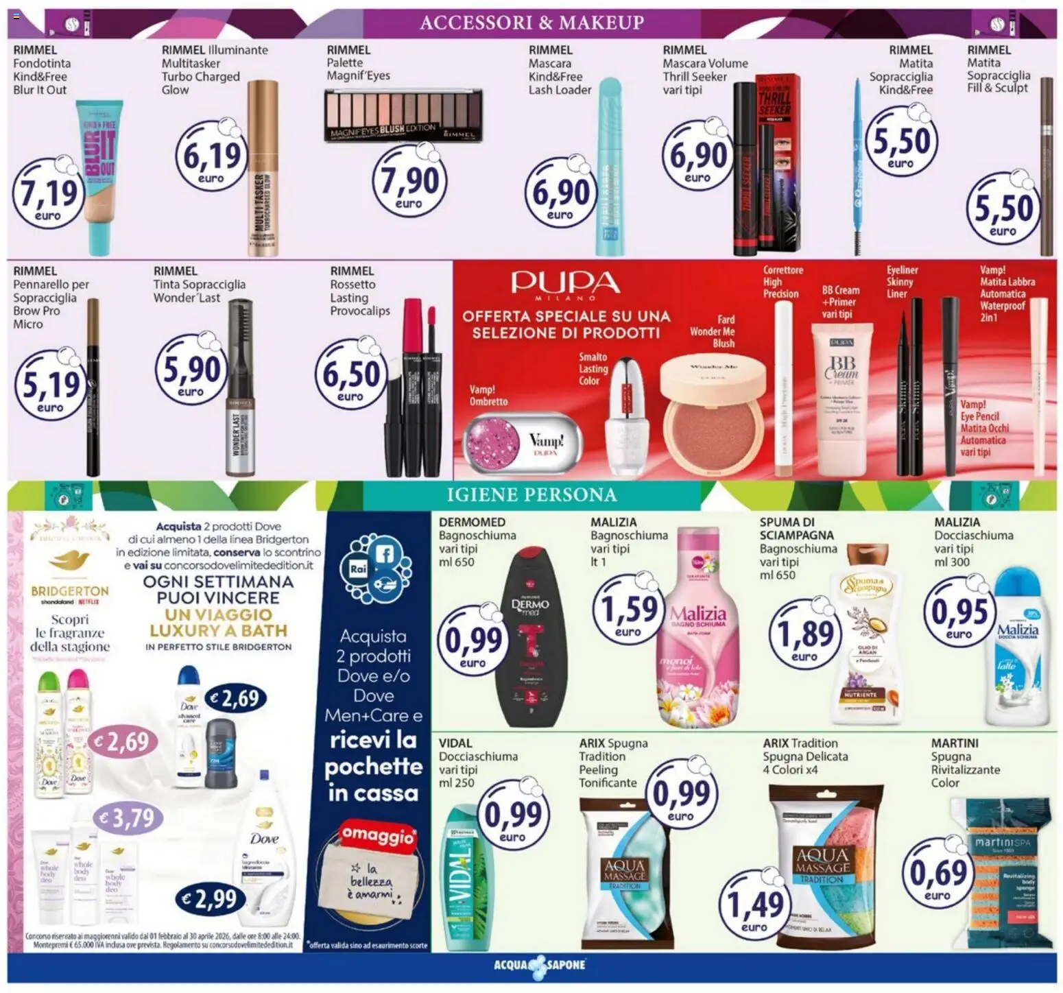 Volantino Acqua e Sapone del 23.02.2026 | Pagina: 5 | Prodotti: Eyeliner, Olio, Bagno, BB cream