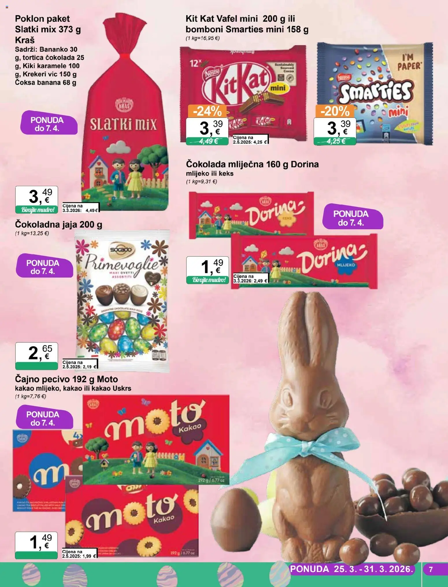 KTC katalog | vrijedi od 25.03.2026 | Stranica: 7 | Proizvodi: Mlijeko, Jaja, Bomboni, Kakao