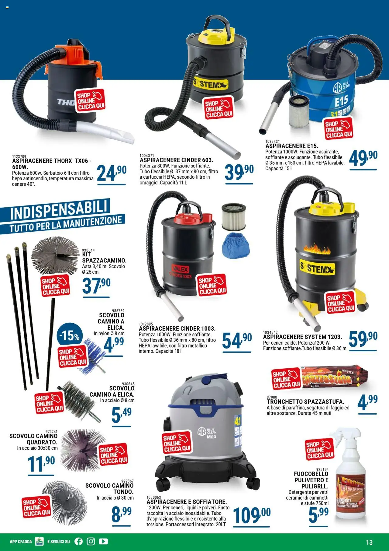 Volantino CFadda del 01.10.2025 | Pagina: 13 | Prodotti: Detergente, Tubo, Aspiracenere