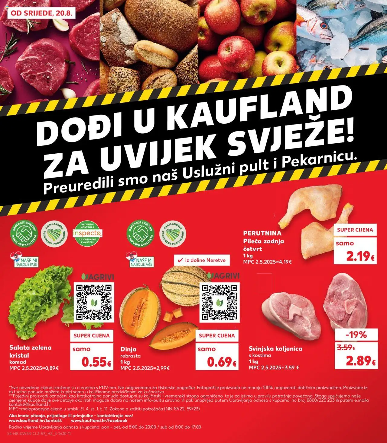 Kaufland katalog | vrijedi od 20.08.2025 | Stranica: 4 | Proizvodi: Salata, Dinja