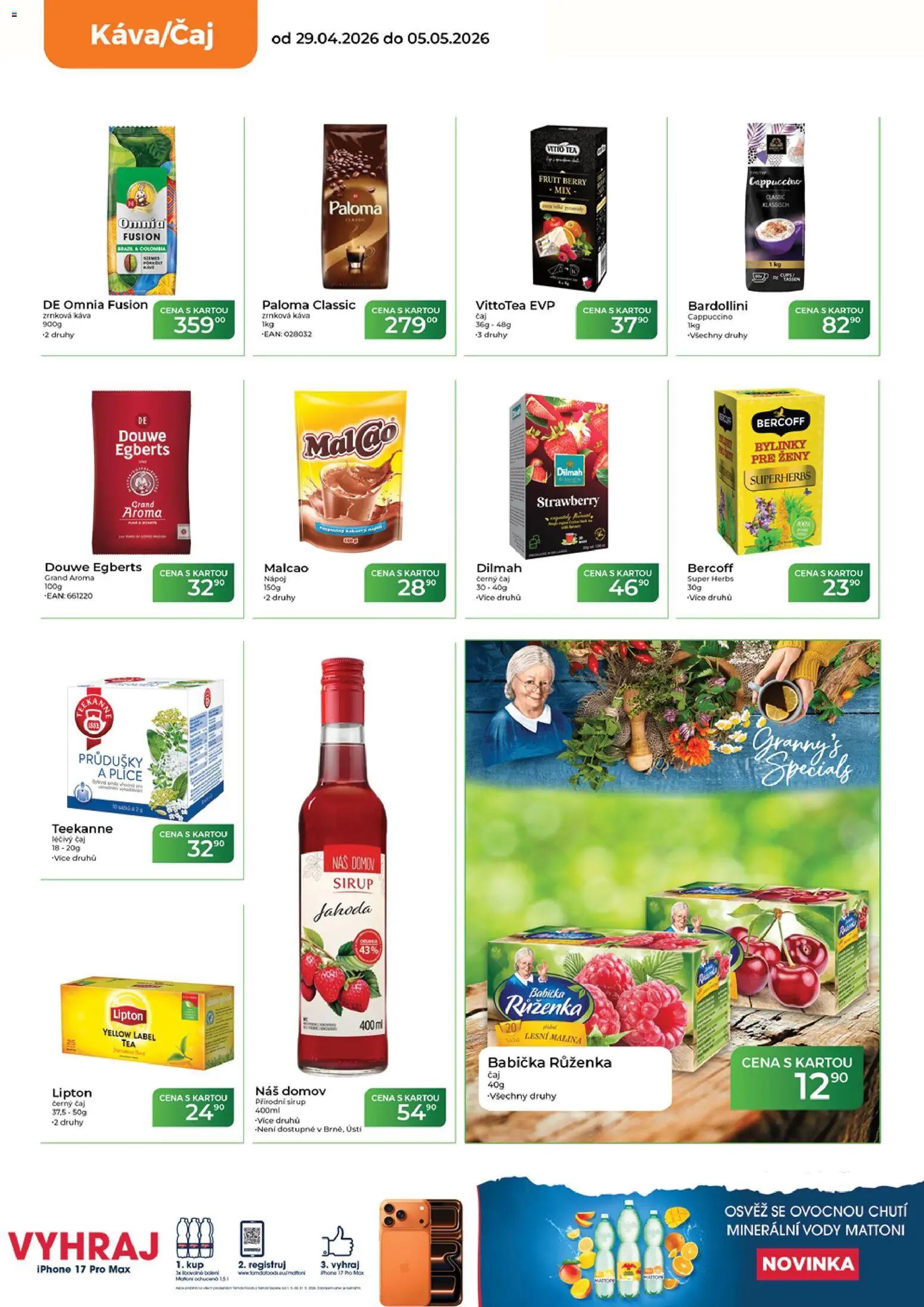 Tamda Foods leták od 29.04.2026 | Strana: 24 | Produkty: Mattoni, Káva, Iphone, Zrnková káva