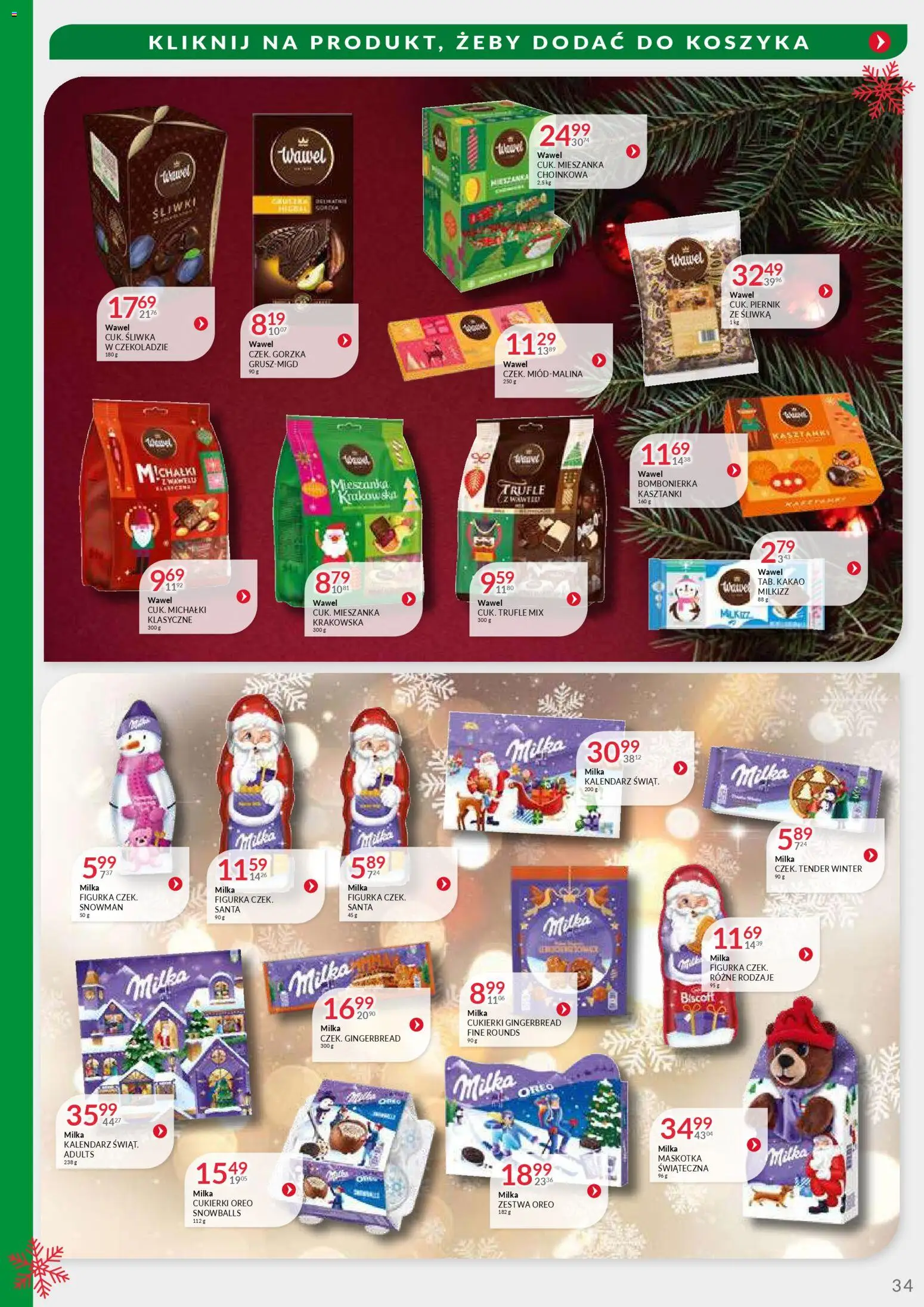 Eurocash Gazetka - Oferta Handlowa MR Południowy Wschód od 24.11.2025 | Strona: 34 | Produkty: Kakao, Kalendarz, Milka, Cukierki