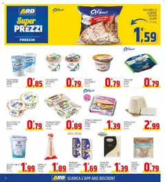 Volantino ARD Discount del 28.07.2025 | Pagina: 6 | Prodotti: Mozzarella, Formaggio, Pesca, Piadina