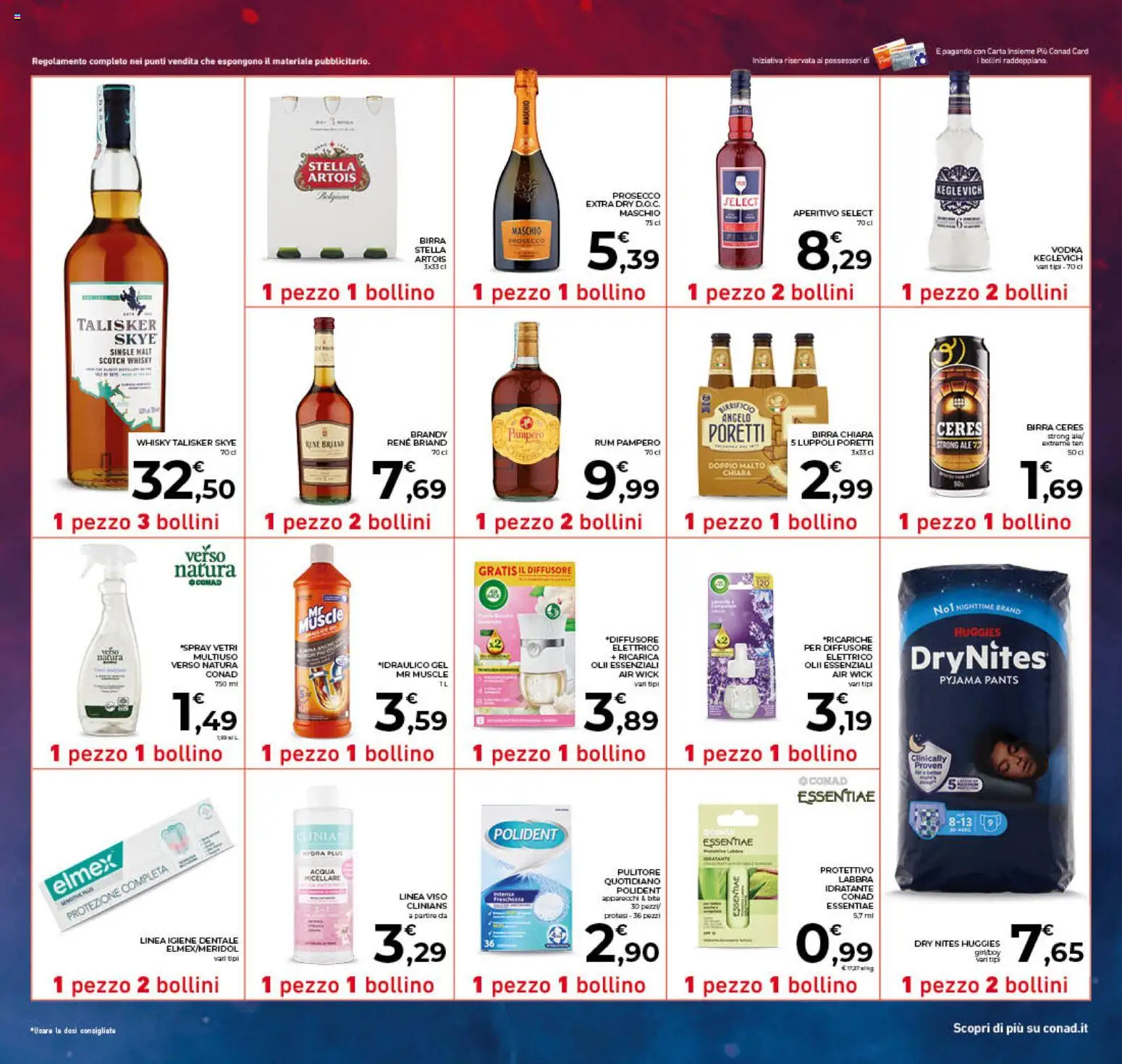 Volantino Conad del 03.01.2026 | Pagina: 23 | Prodotti: Birra, Whisky, Rum, Brandy