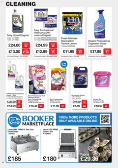 Preview of Booker Wholesale - Offers valid from 05.11.2025 | Page: 10 | Products: Powder, Dishwasher, Lemon, Fryer