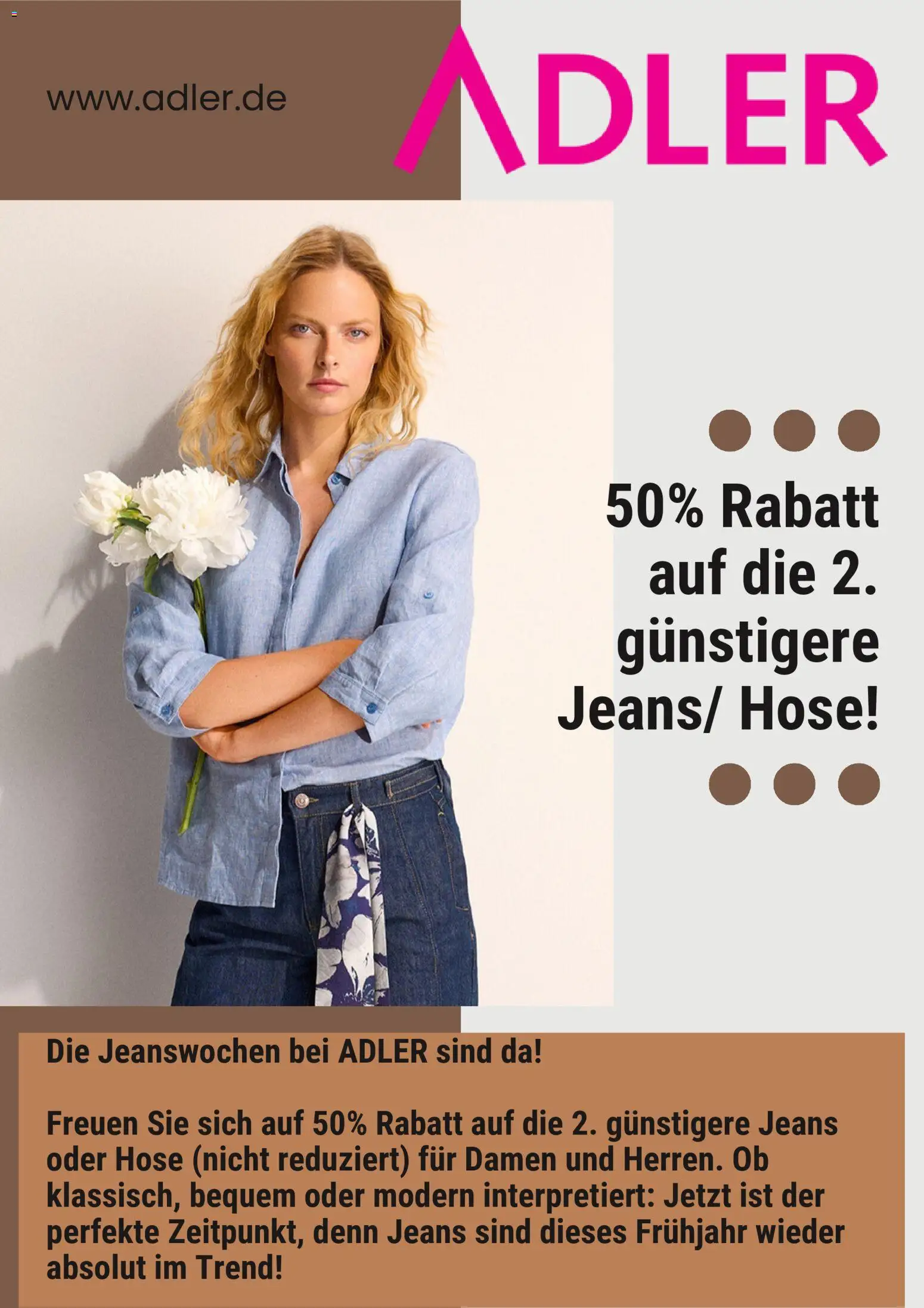 Adler Prospekt 	 – gültig ab 06.03.2026 | Seite: 1 | Produkte: Hose, Jeans