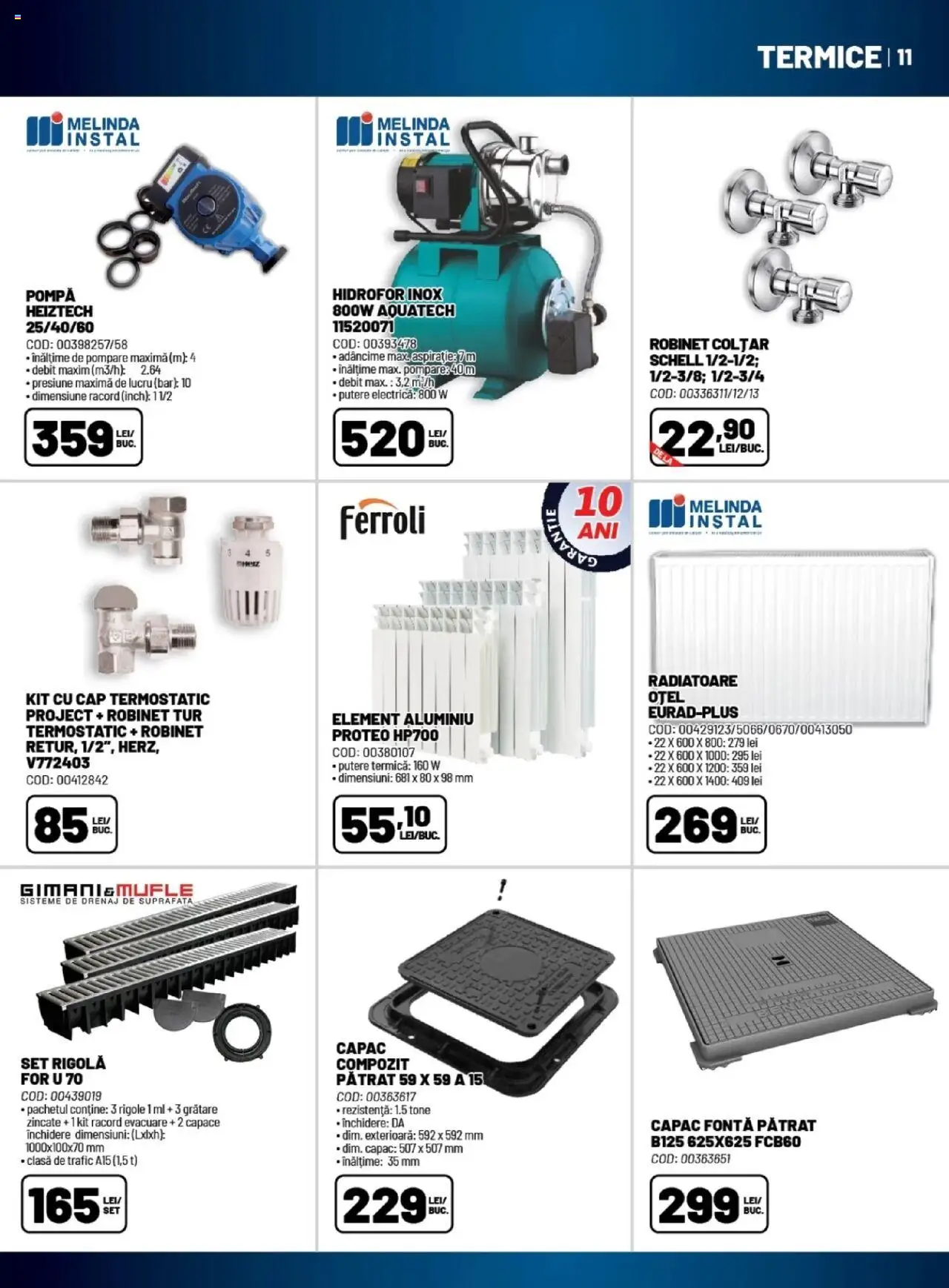 Noul catalog Ambient – valabil de la 01.10.2025 | Pagină: 11 | Produse: Colțar