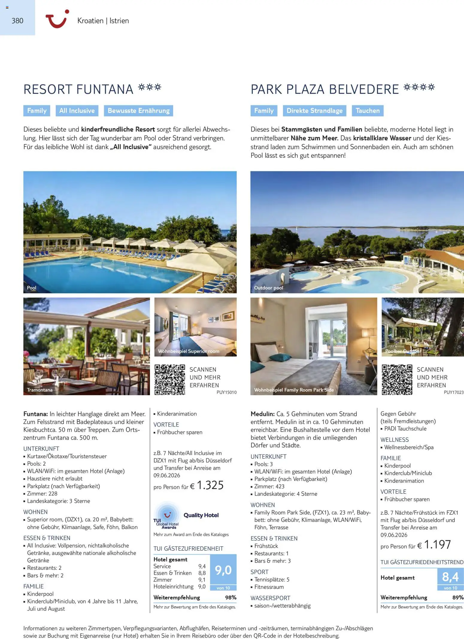 Aida  Südeuropa & Nordafrika 2026/27 – gültig ab 01.01.2026 | Seite: 380 | Produkte: Bett, Babybett, Wasser