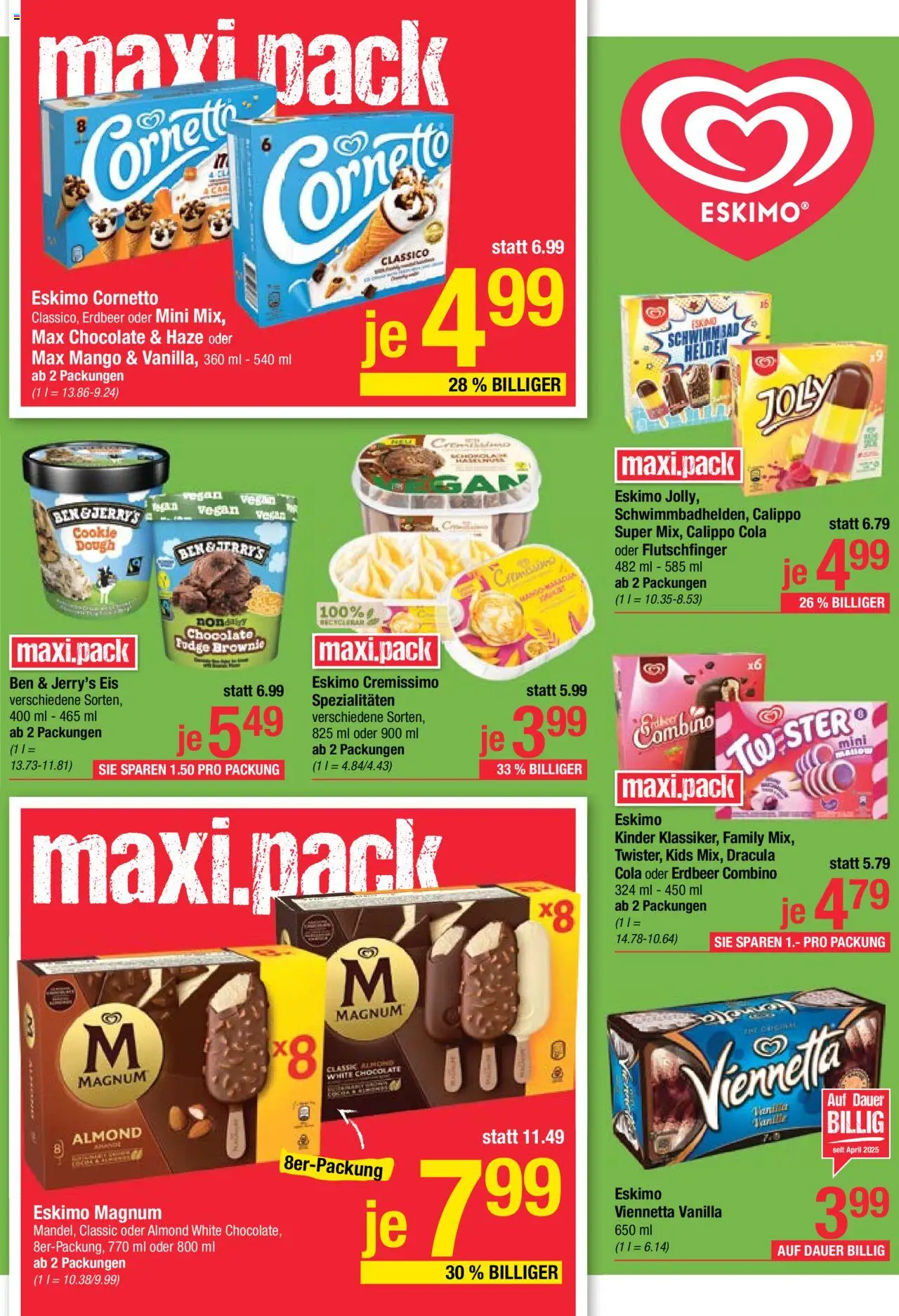 Maximarkt Flugblatt gültig ab 04.08.2025 | Seite: 11 | Produkte: Eis, Mango