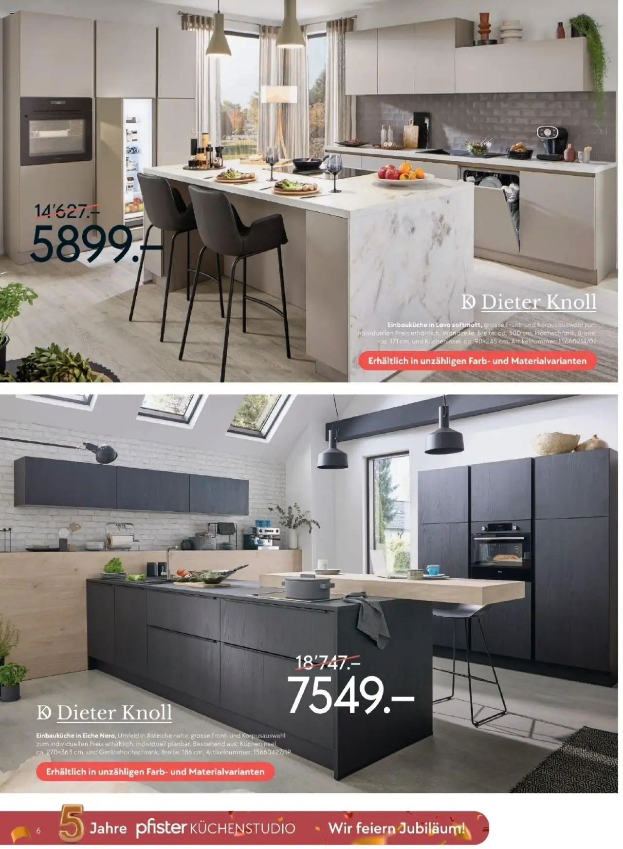 Pfister Aktionen 5 Jahre Küchenstudio – gültig ab 11.09.2025 | Seite: 6 | Produkte: Einbauküche
