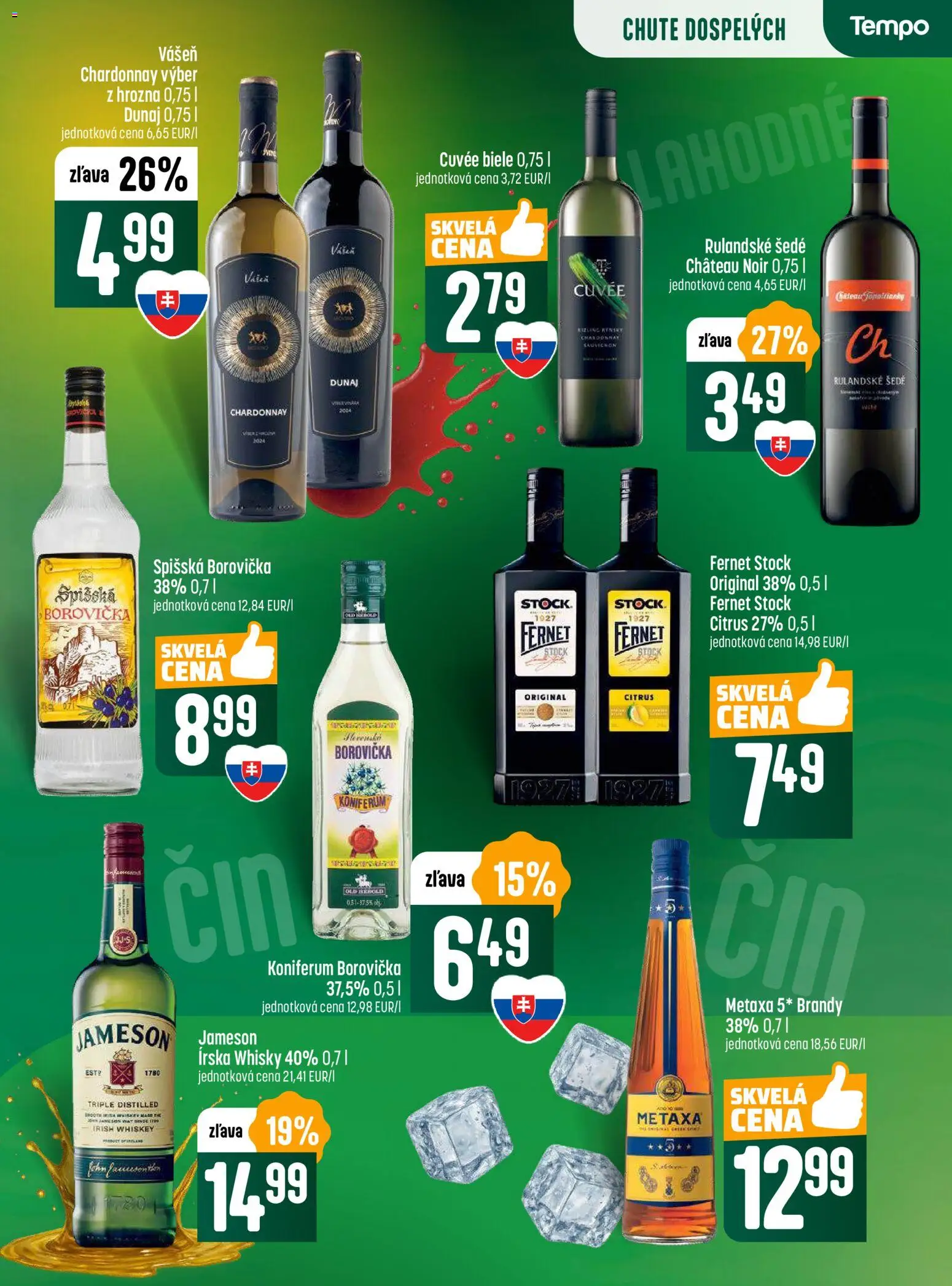 Nové COOP Jednota akcie – leták je platný od 30.10.2025 | Strana: 21 | Produkty: Jameson, Whisky, Fernet, Fernet Stock