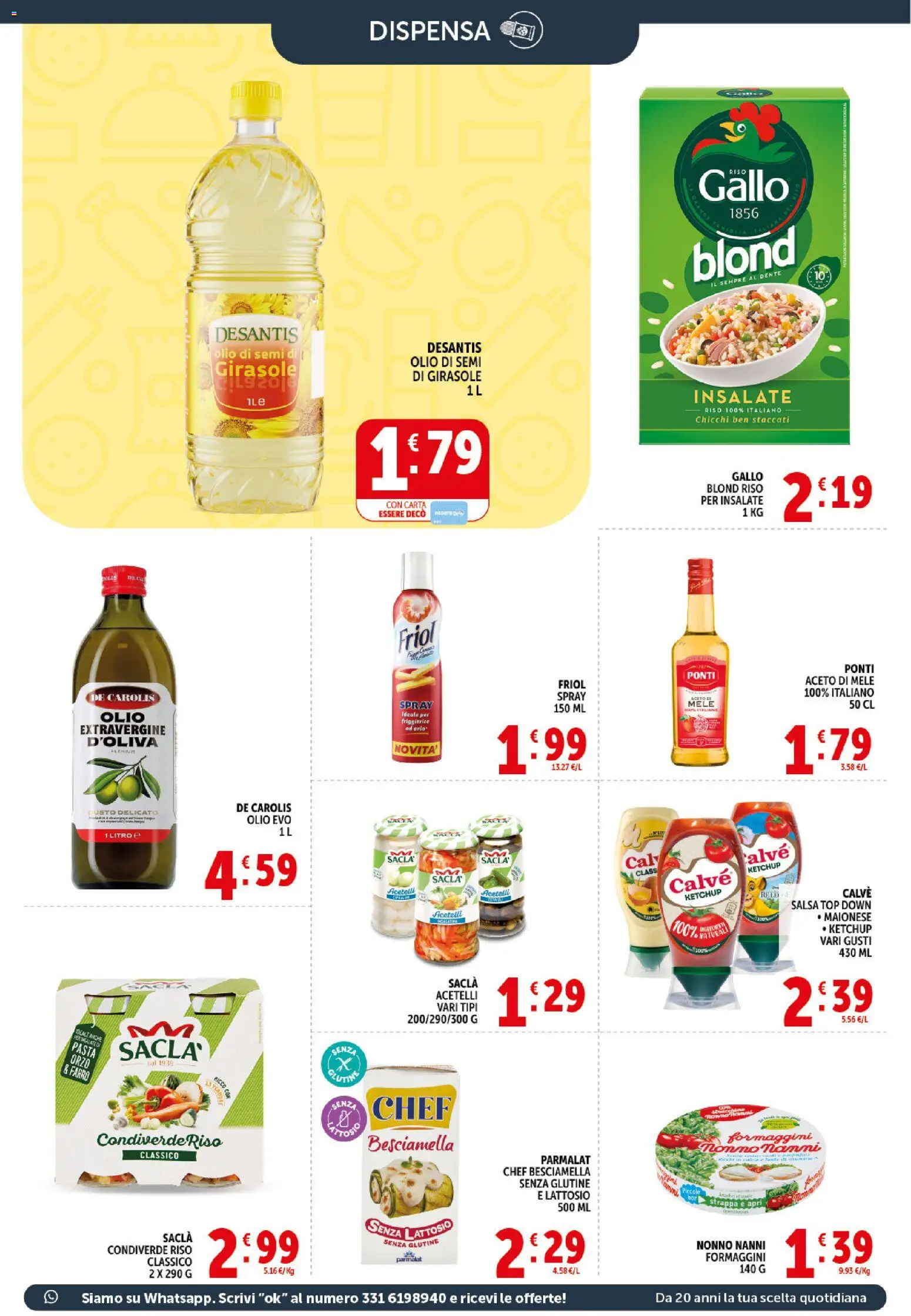 Volantino Decò del 21.04.2026 | Pagina: 13 | Prodotti: Mele, Olio, Pasta, Aceto