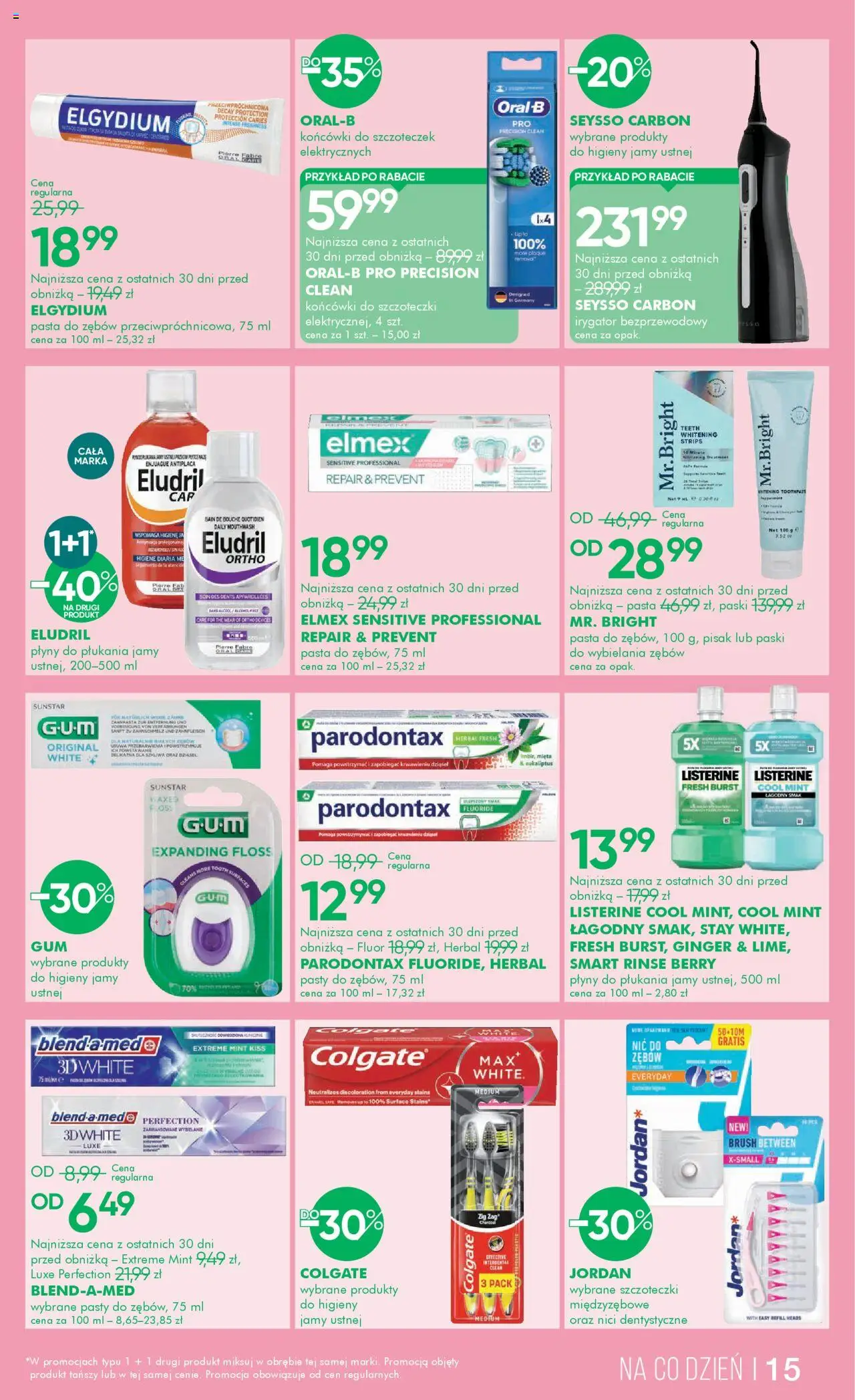 Super-pharm Gazetka od 22.05.2025 | Strona: 15 | Produkty: Mięta, Irygator, Pasta do zębów